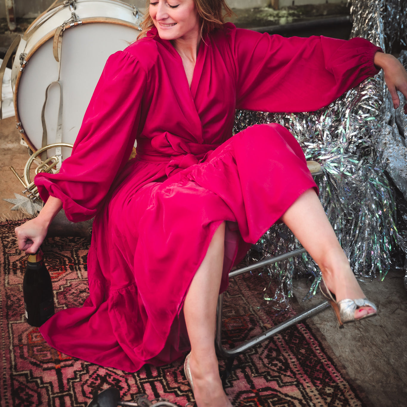 Showbird Velvet - Hot Pink