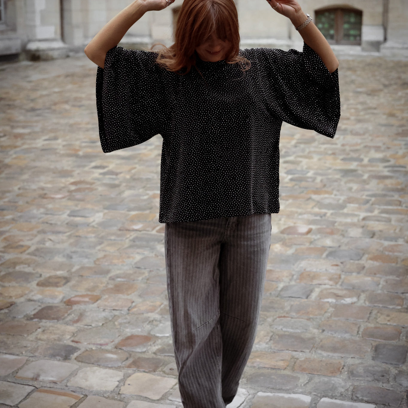 Stradust Top - Black & Silver