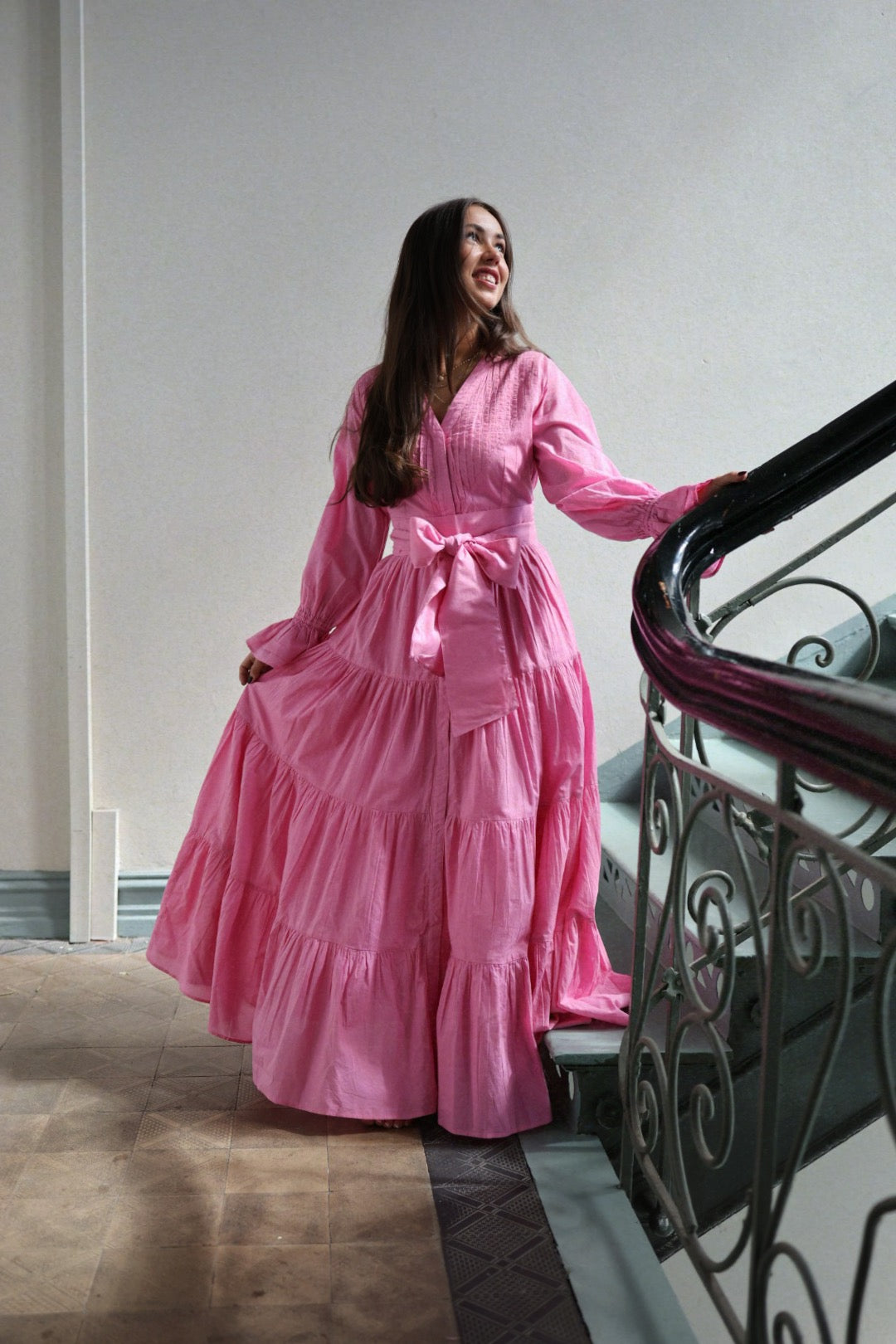 cocoBonjour dress Pink Garden Coco Cotton Dress - Pink – Confettibird