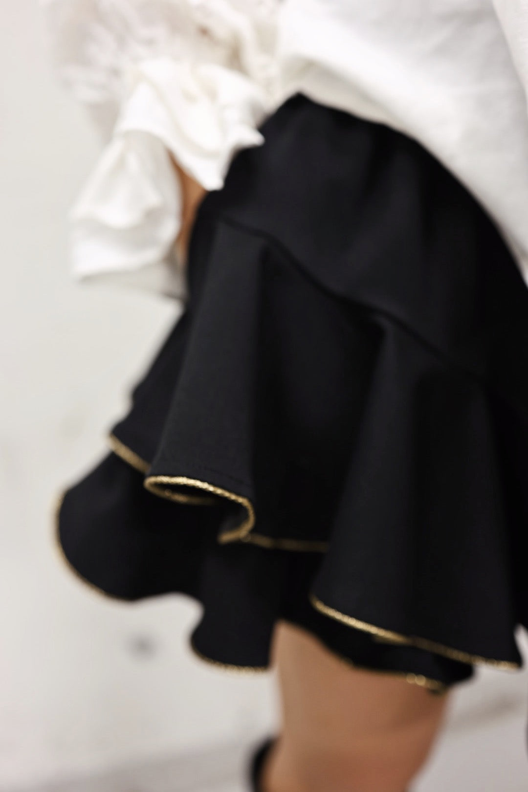 Suit Skirt Shorts - Black