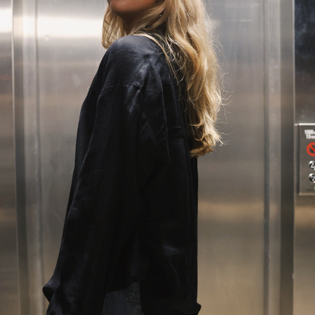 Shirt Dress - Black
