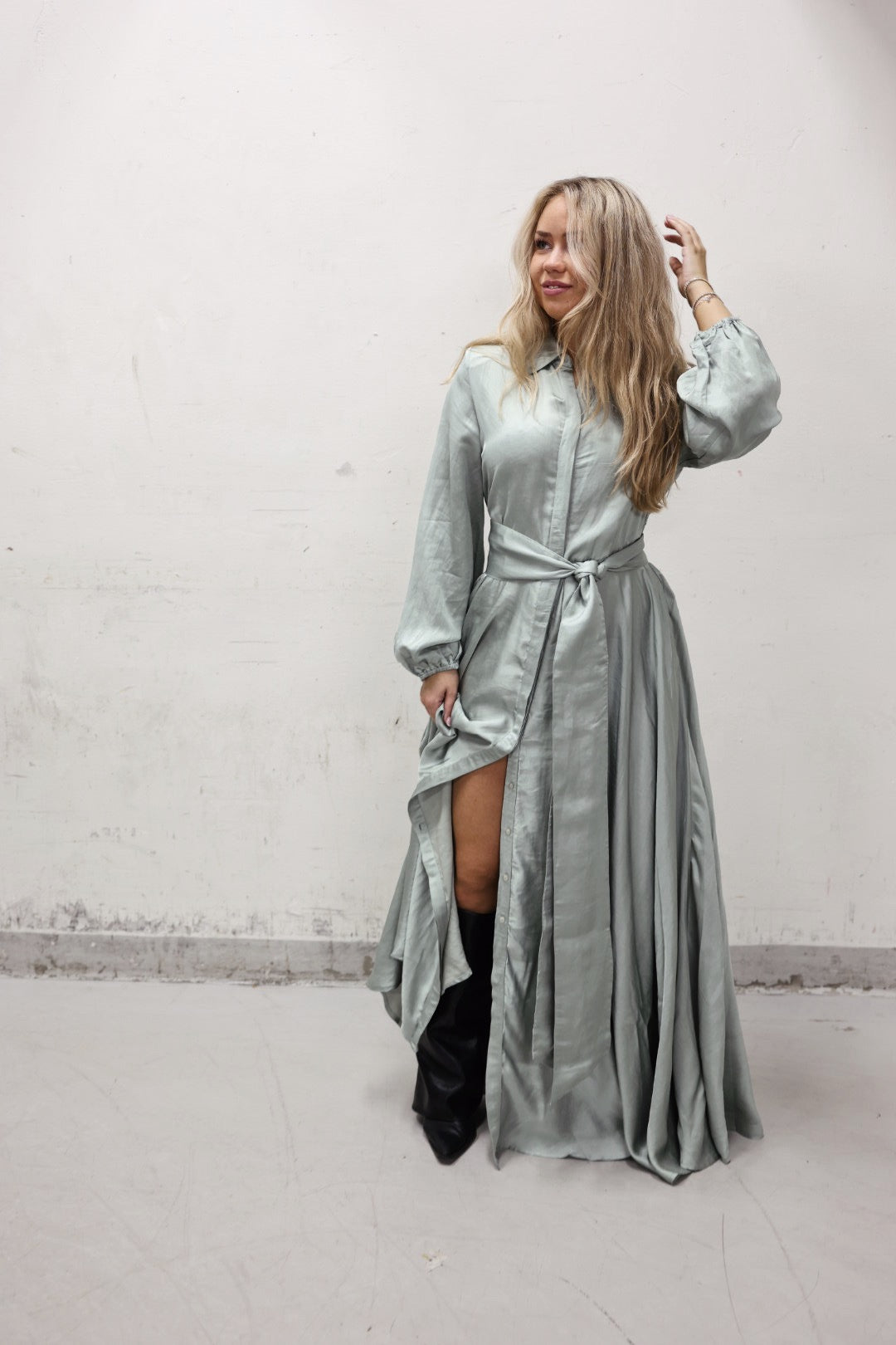 Long Bon Weekend Dress - Soft Pistachio