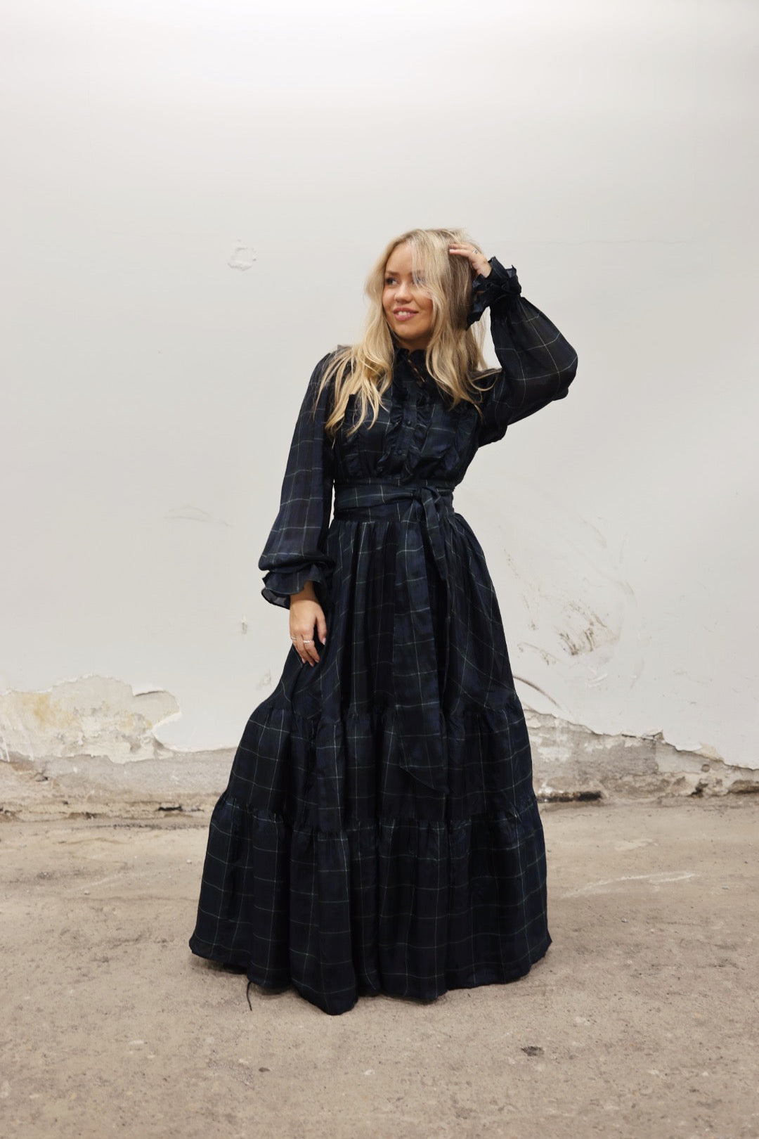 Check Showpiece Dress
