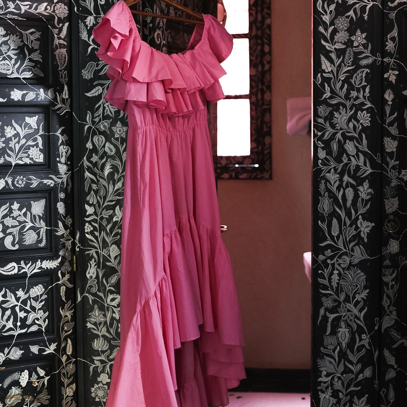 Senorita Cotton Dress - Pink