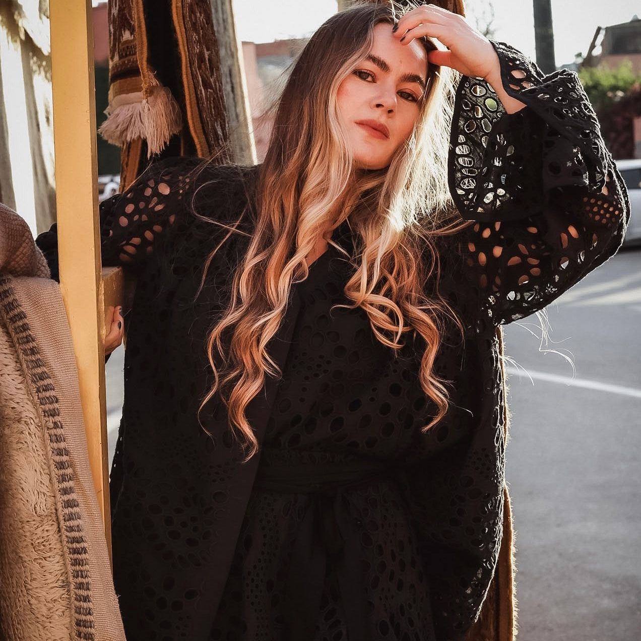 Chiffy Resort Blouse - Black