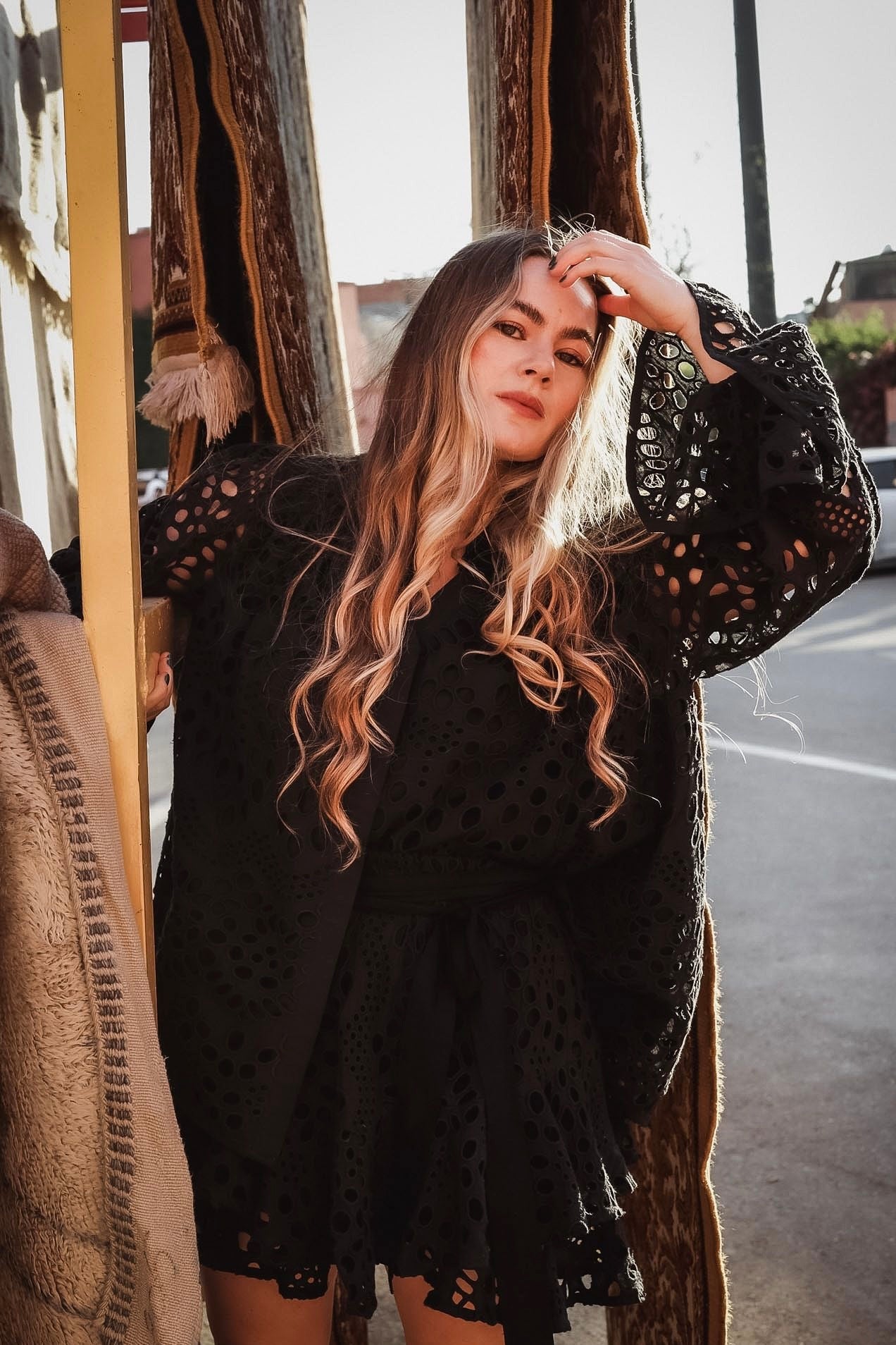 Chiffy Resort Blouse - Black