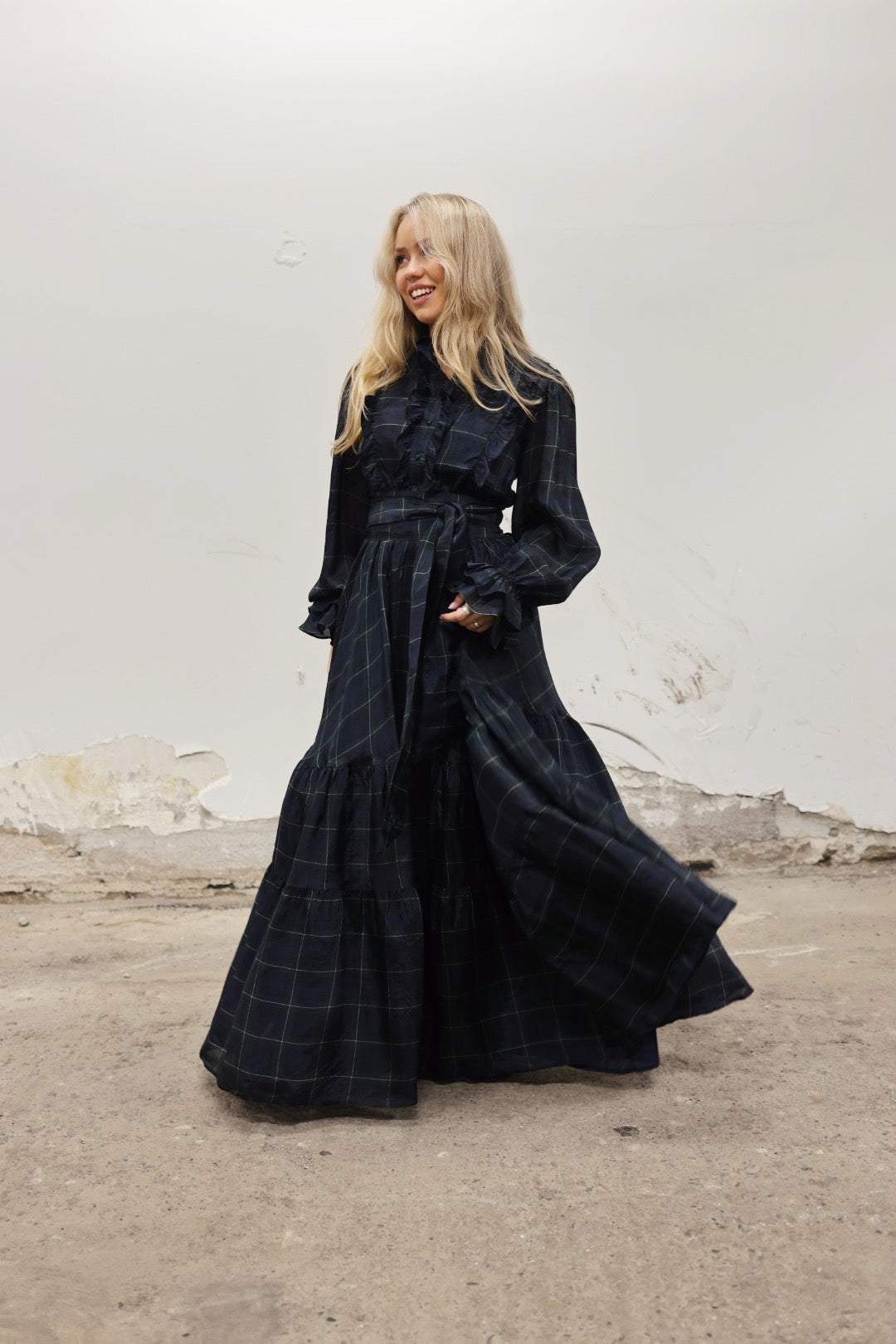 Check Showpiece Dress