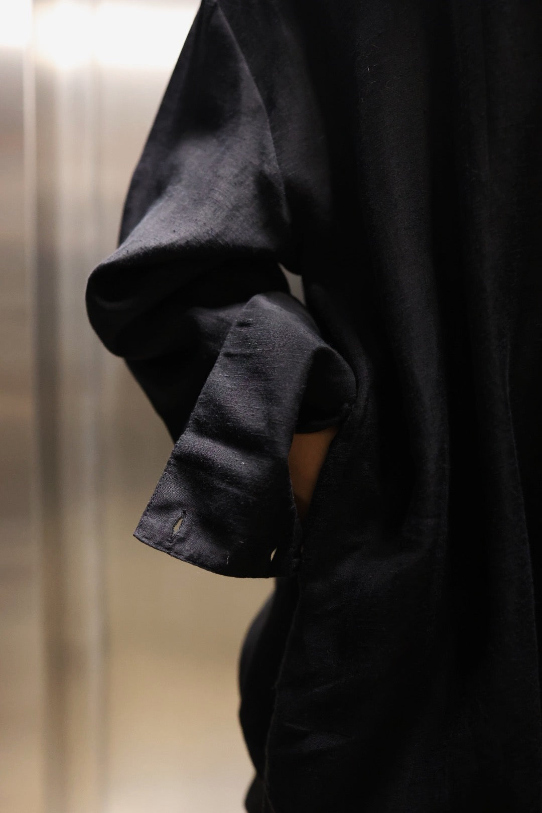Shirt Dress - Black