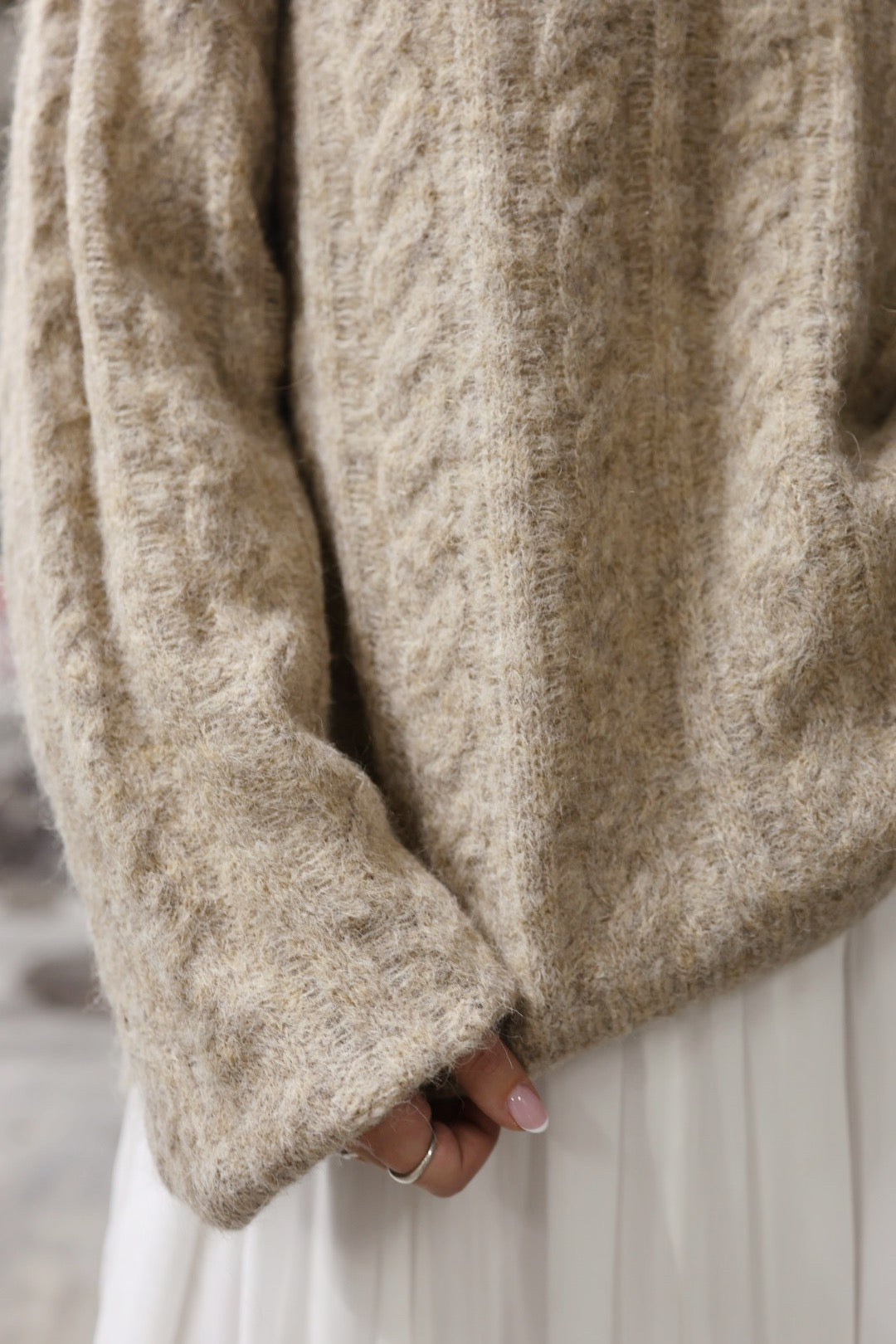 Cozy Sweater - Beige Melange