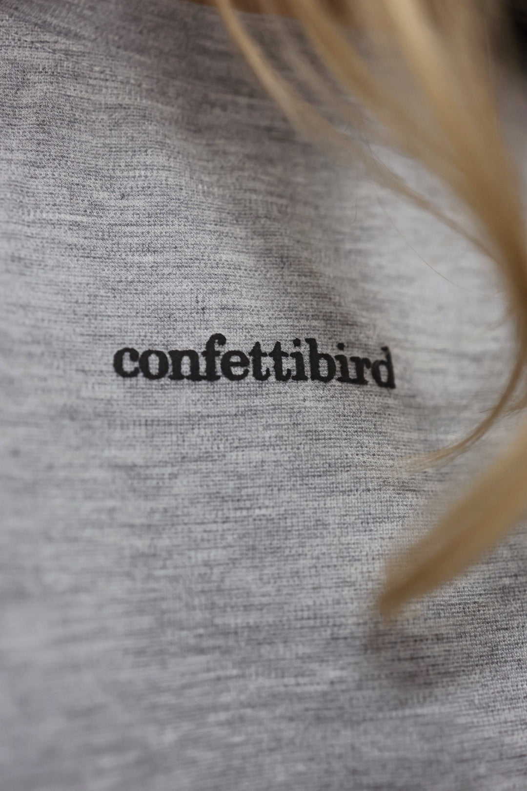 Confettibird T-Shirt - Grey Melange