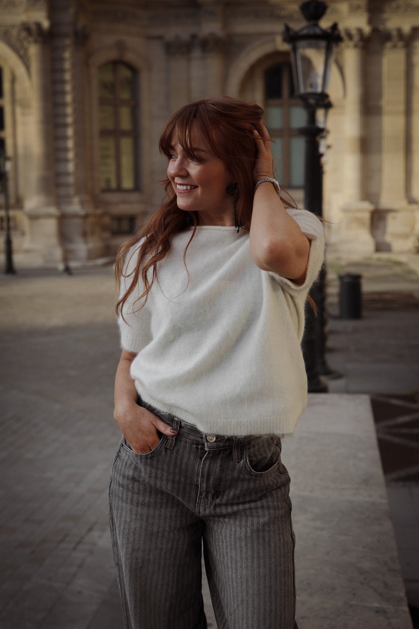Fluffy T Knit - Offwhite