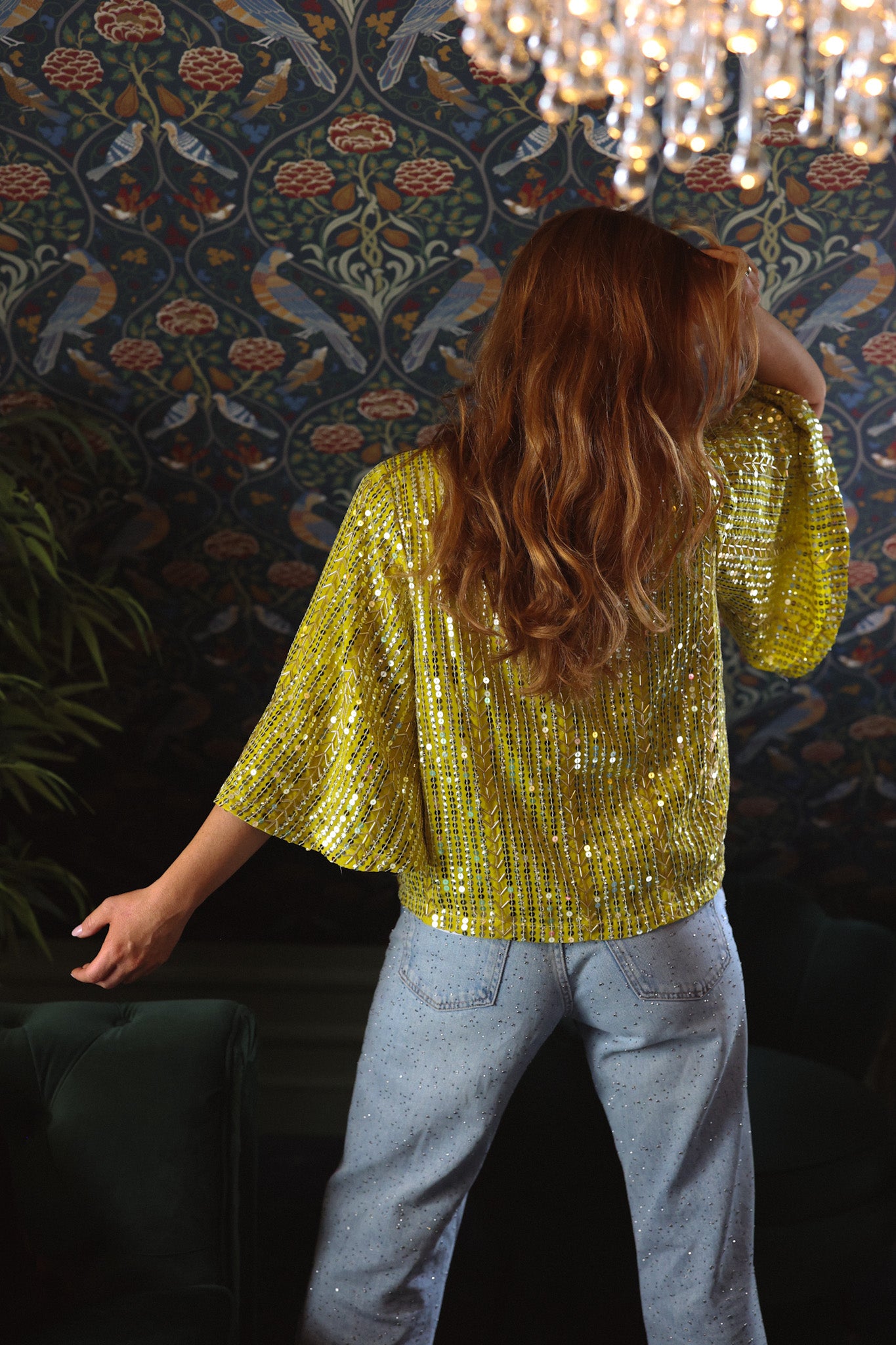 Extraordinary Top - Yellowish & Silver