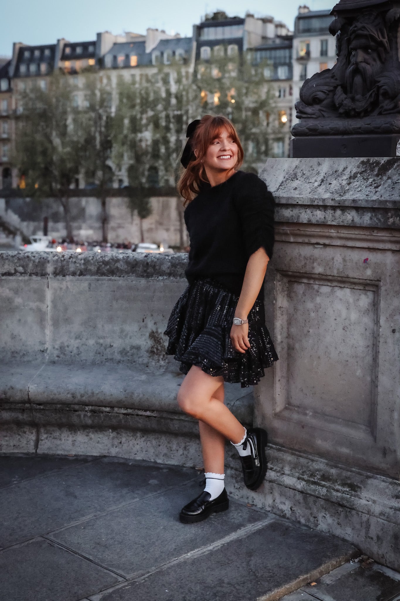 Fluffy T Knit - Black