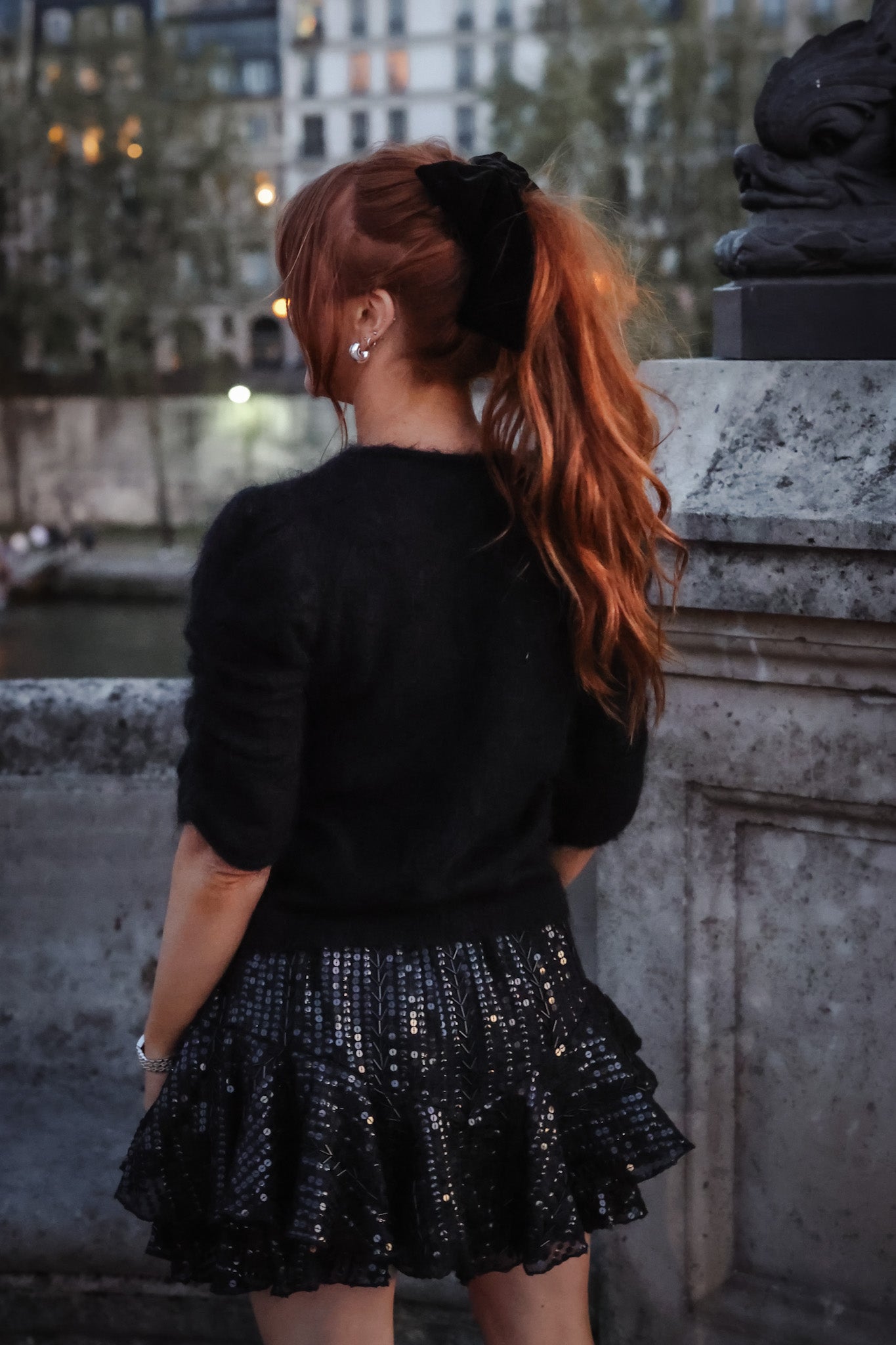 Fluffy T Knit - Black