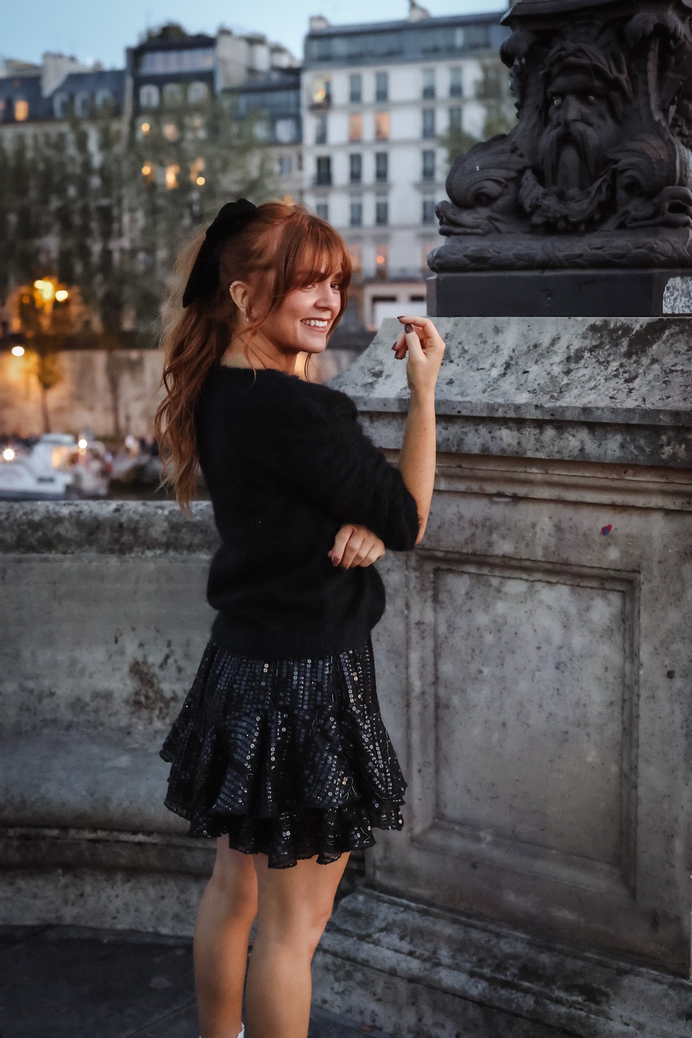 Fluffy T Knit - Black