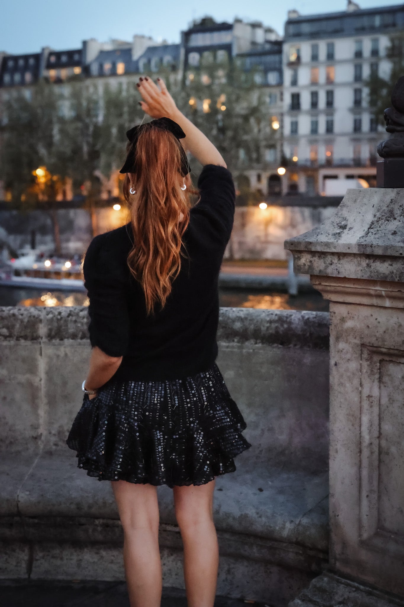 Fluffy T Knit - Black