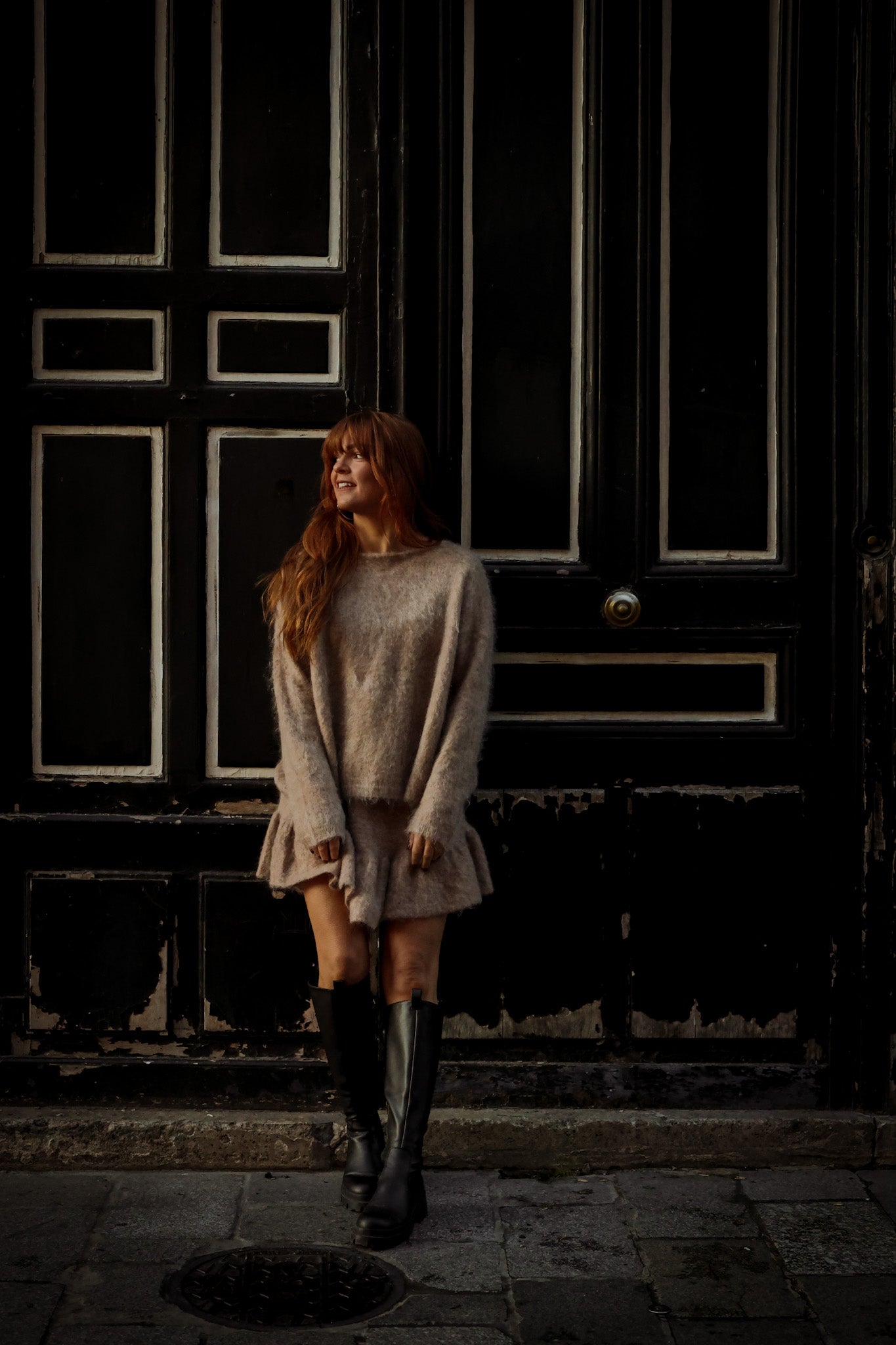 Boxy Sweater - Camel Melange