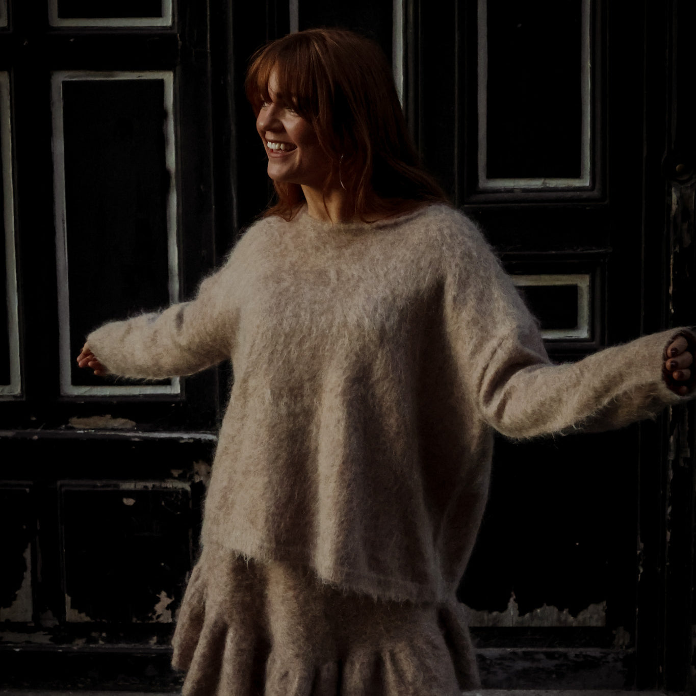 Boxy Sweater - Camel Melange