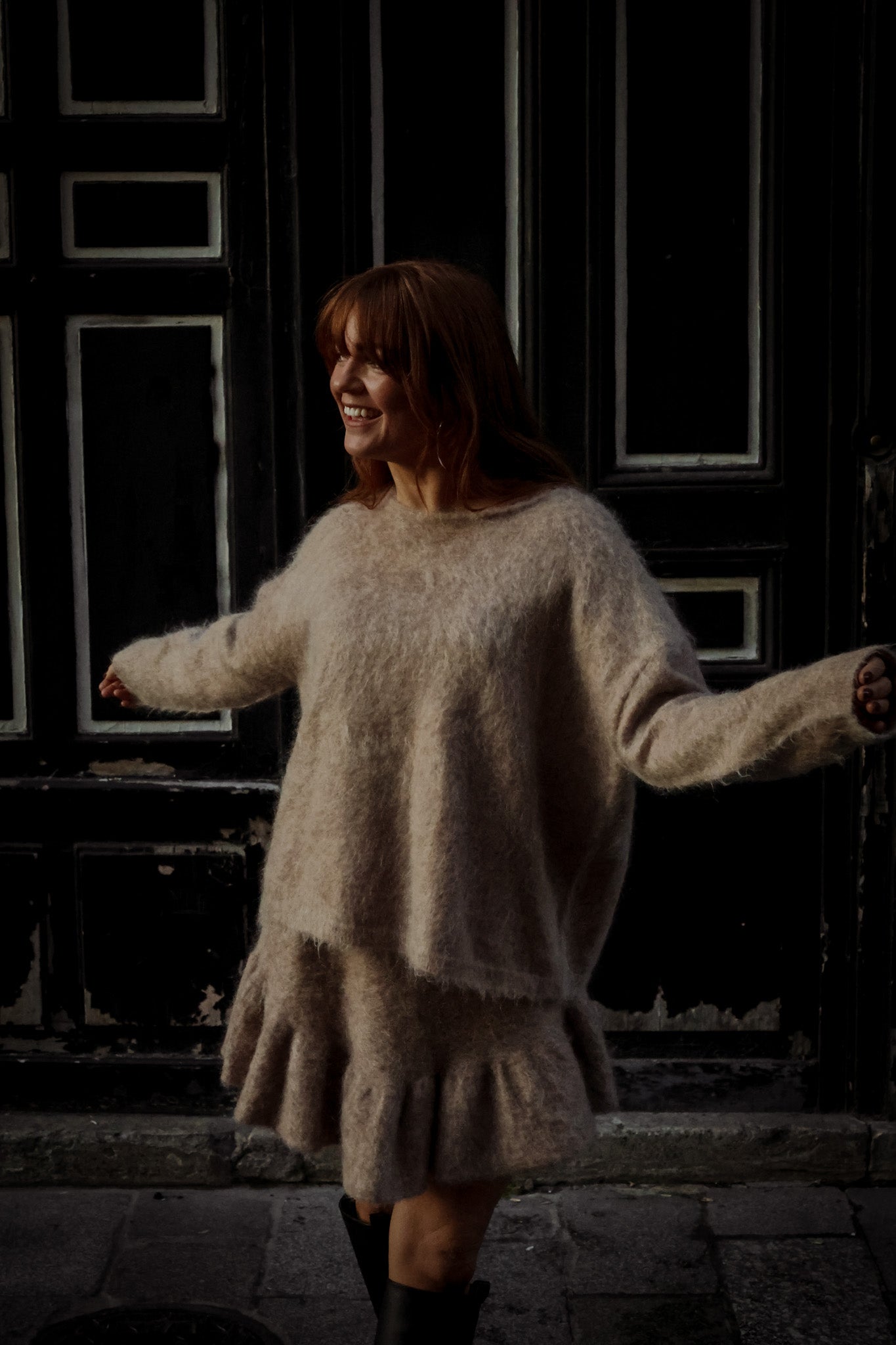 Boxy Sweater - Camel Melange