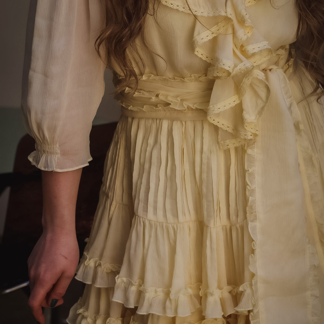 Love Frill Dress - Soft Butter