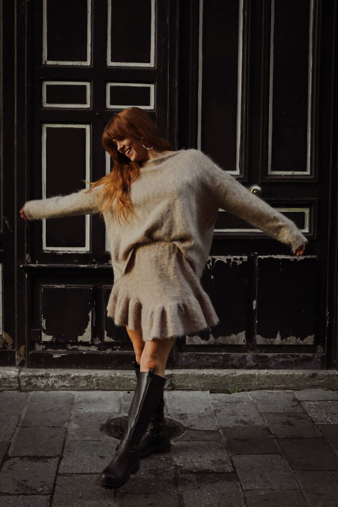 Boxy Sweater - Camel Melange
