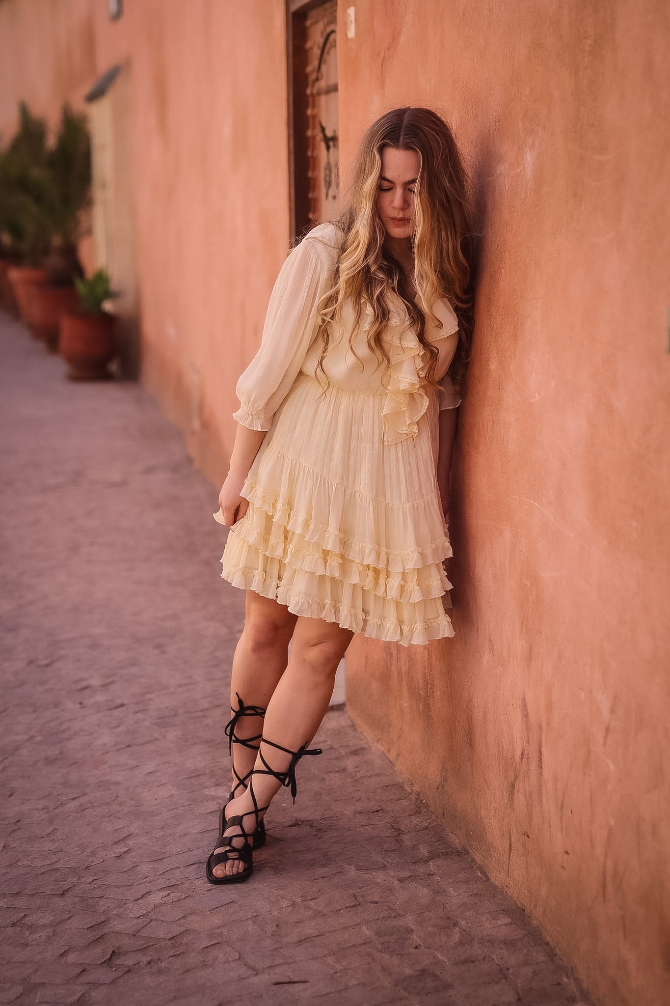 Love Frill Dress - Soft Butter