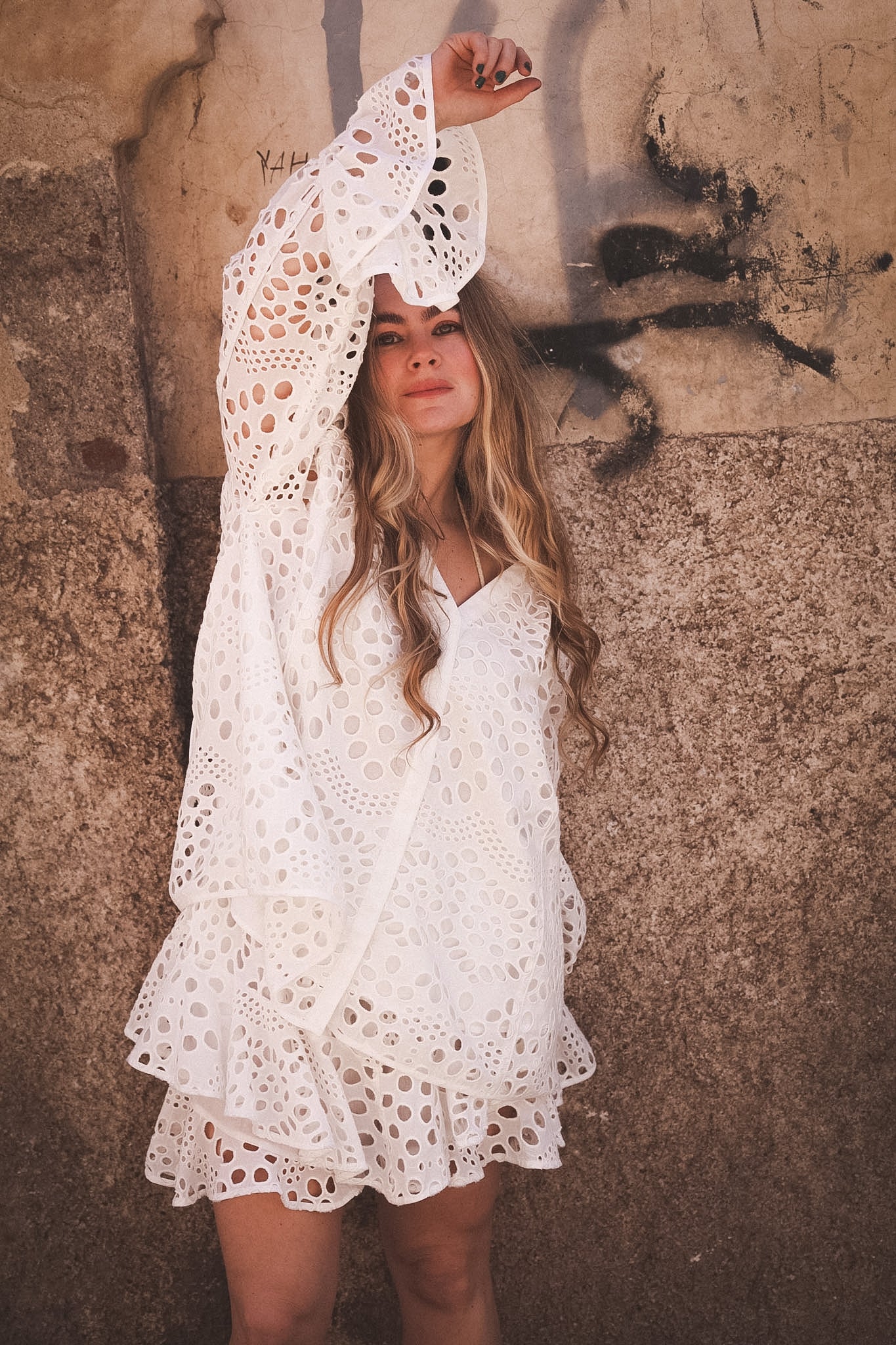 Chiffy Resort Blouse - White