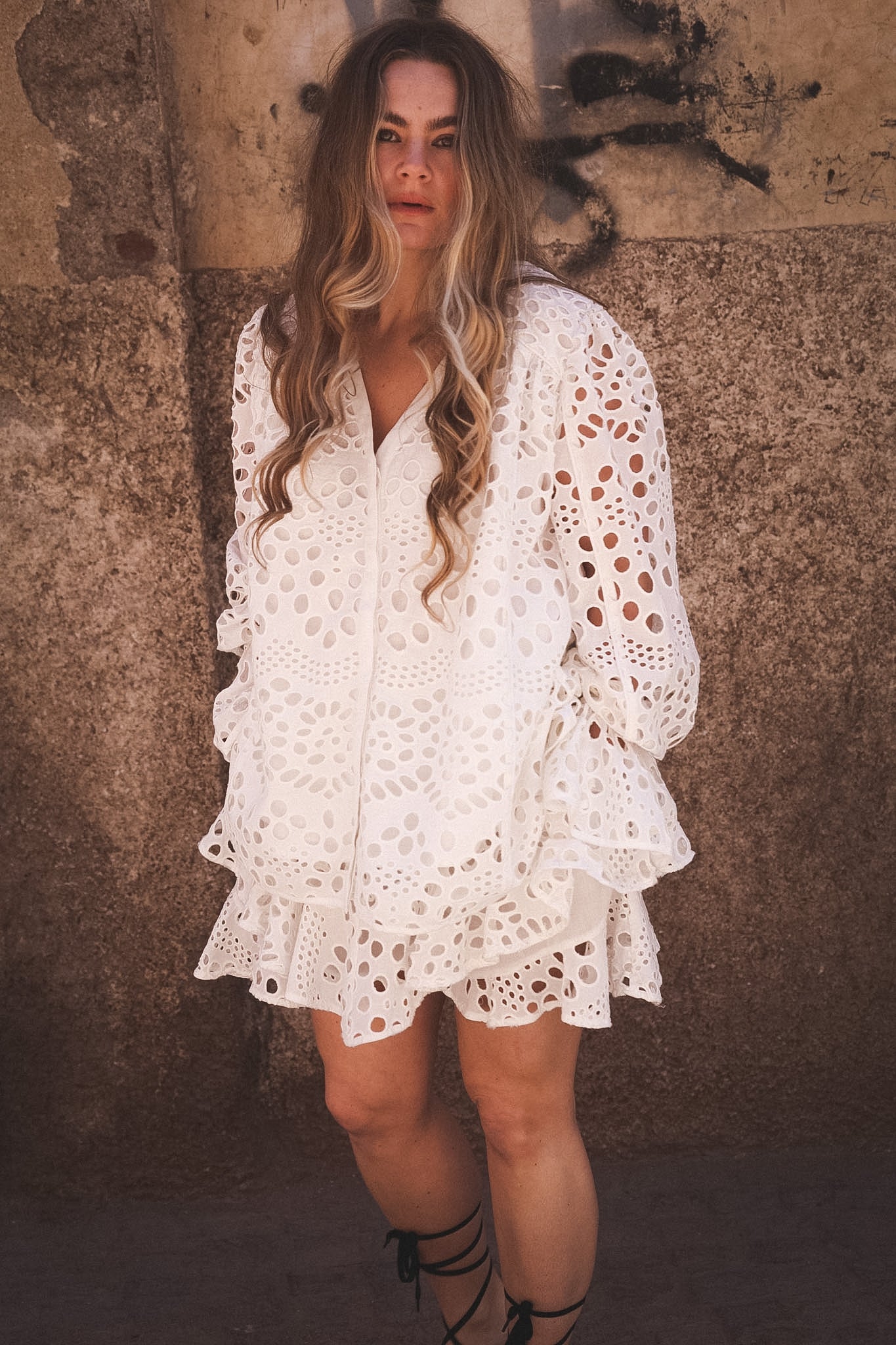 Chiffy Resort Blouse - White