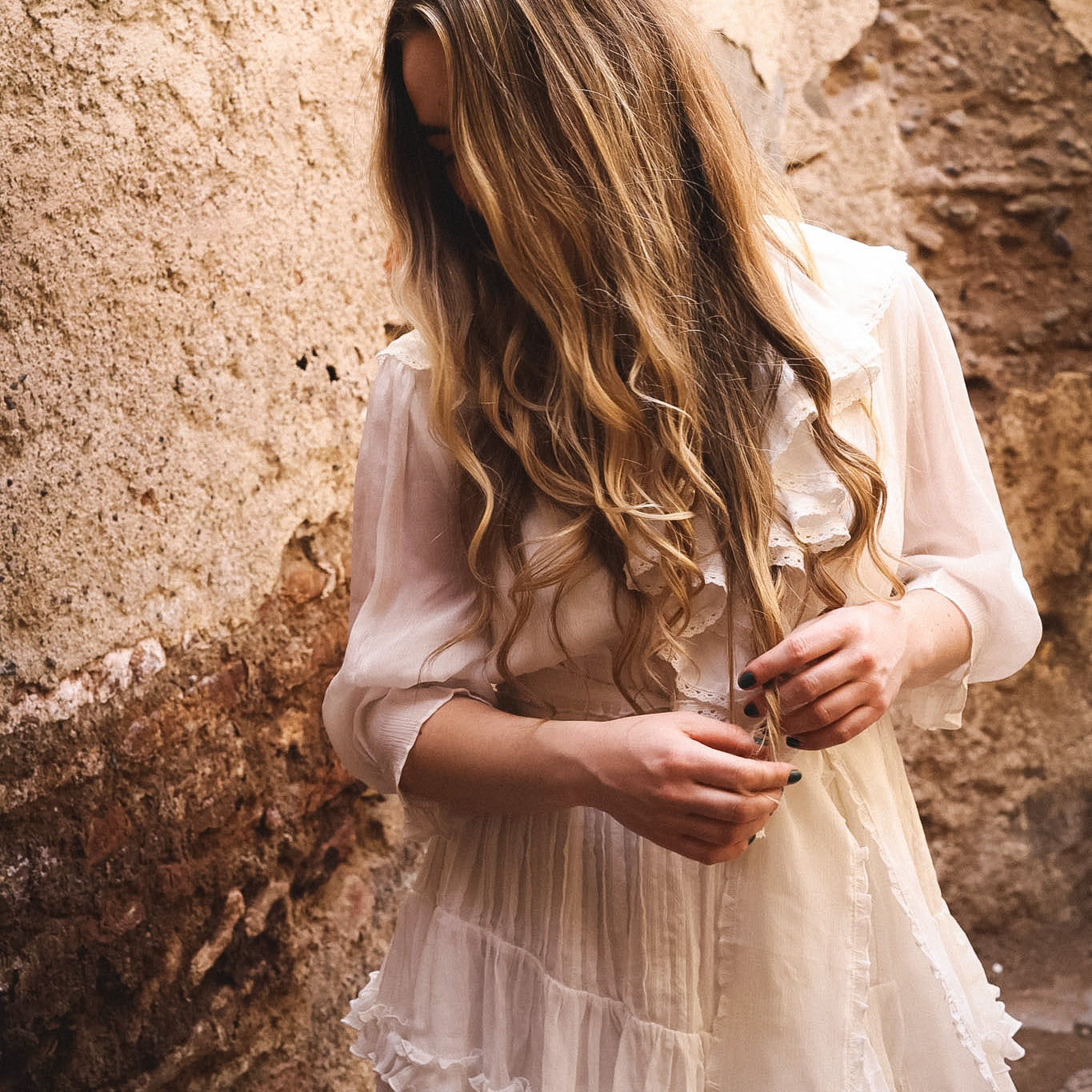 Love Frill Dress - White