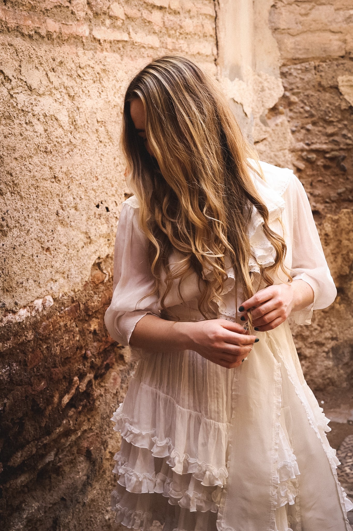 Love Frill Dress - White