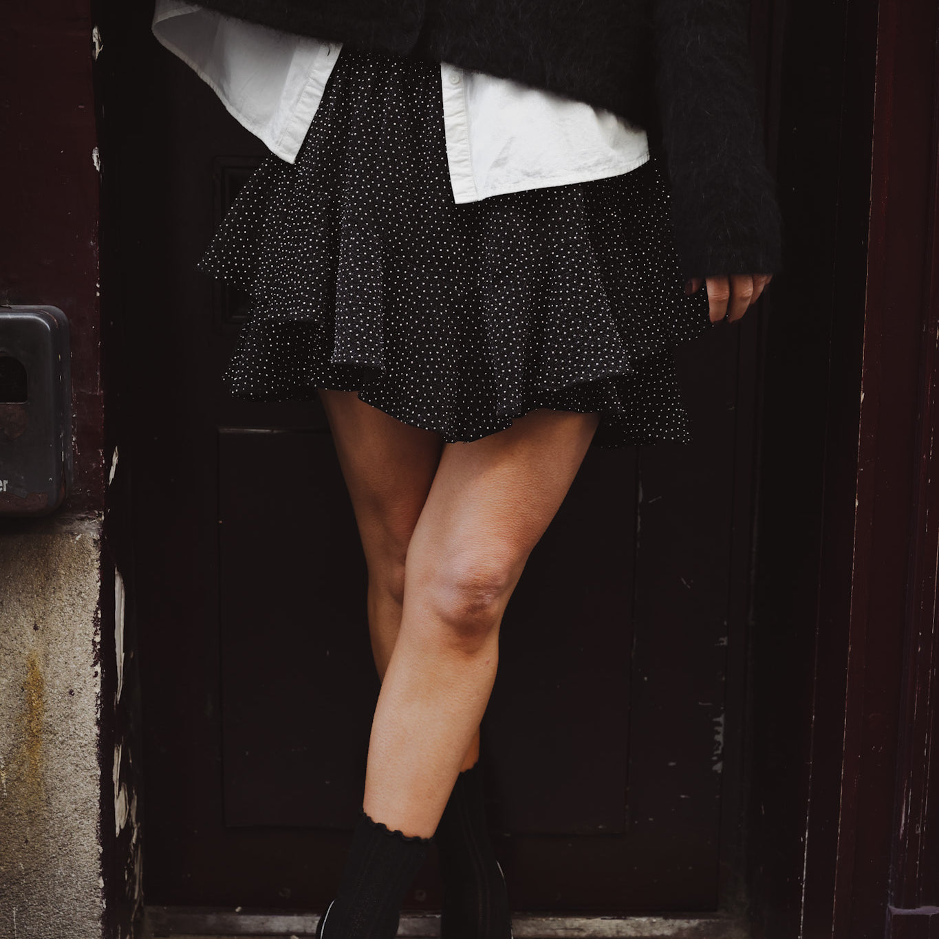 Stradust Skirt Shorts - Black & Silver