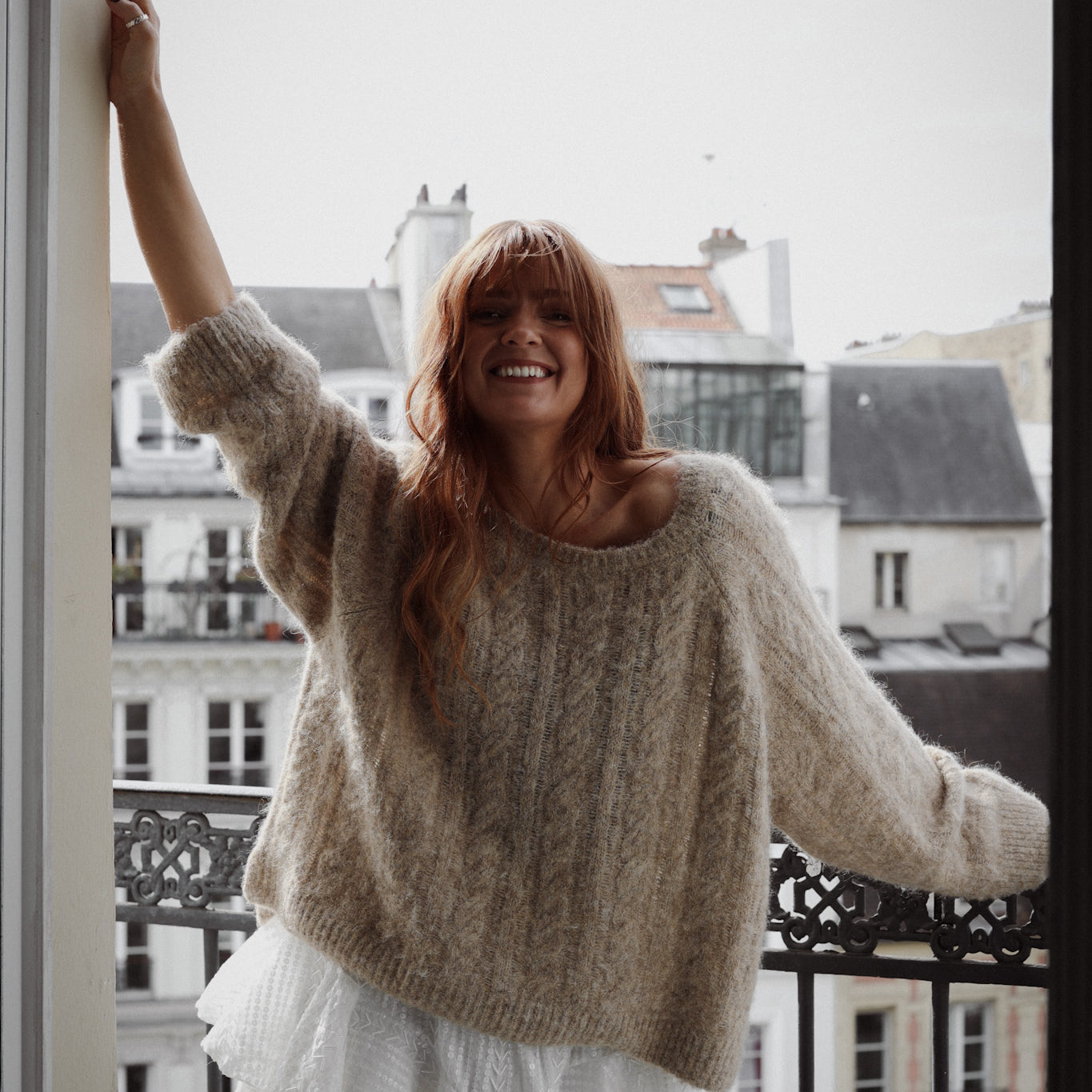Cozy Sweater - Beige Melange