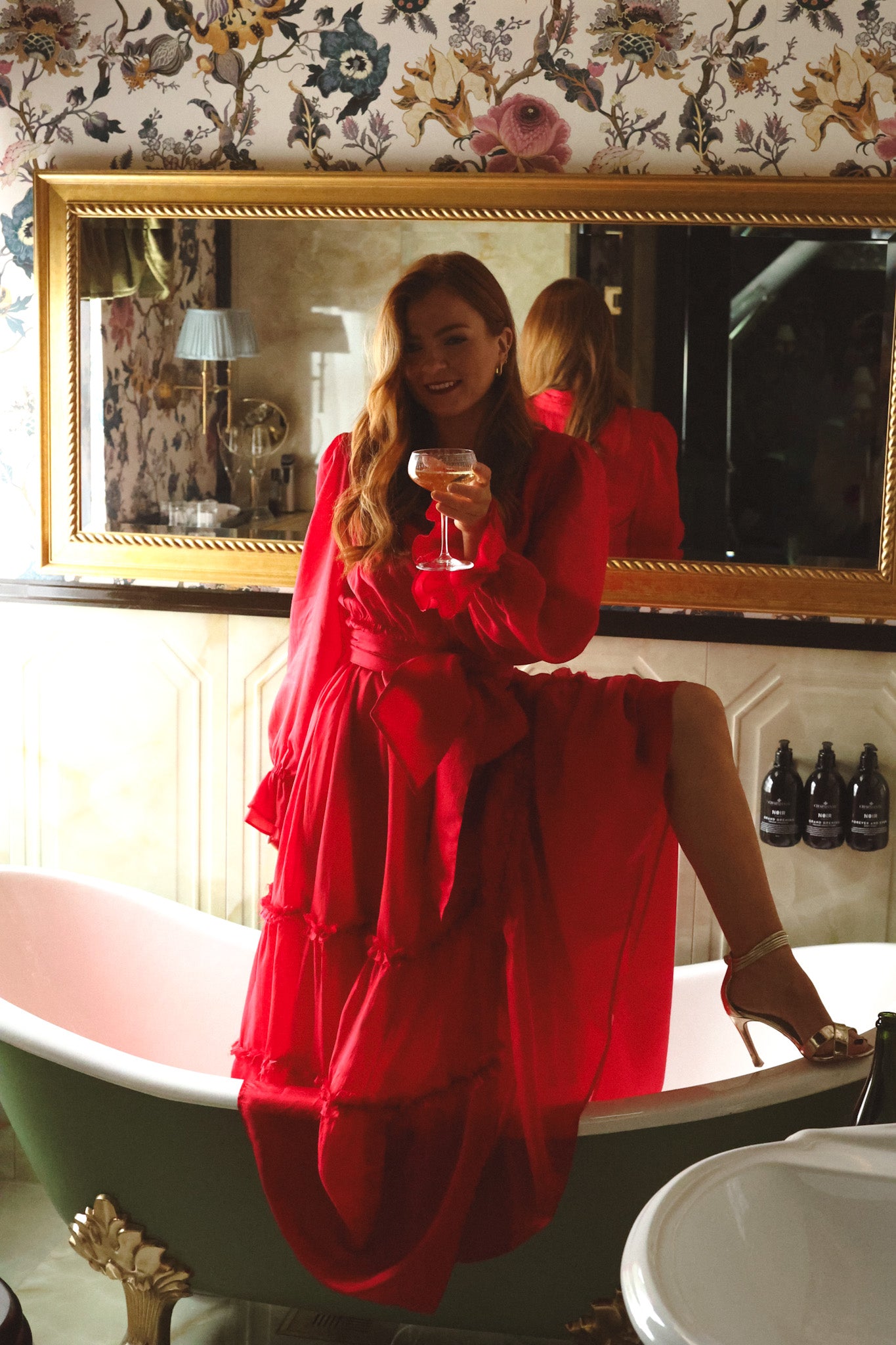red senorita dress Infinity gorgeous photoshoot Senorita dress Rent That Dress.US
