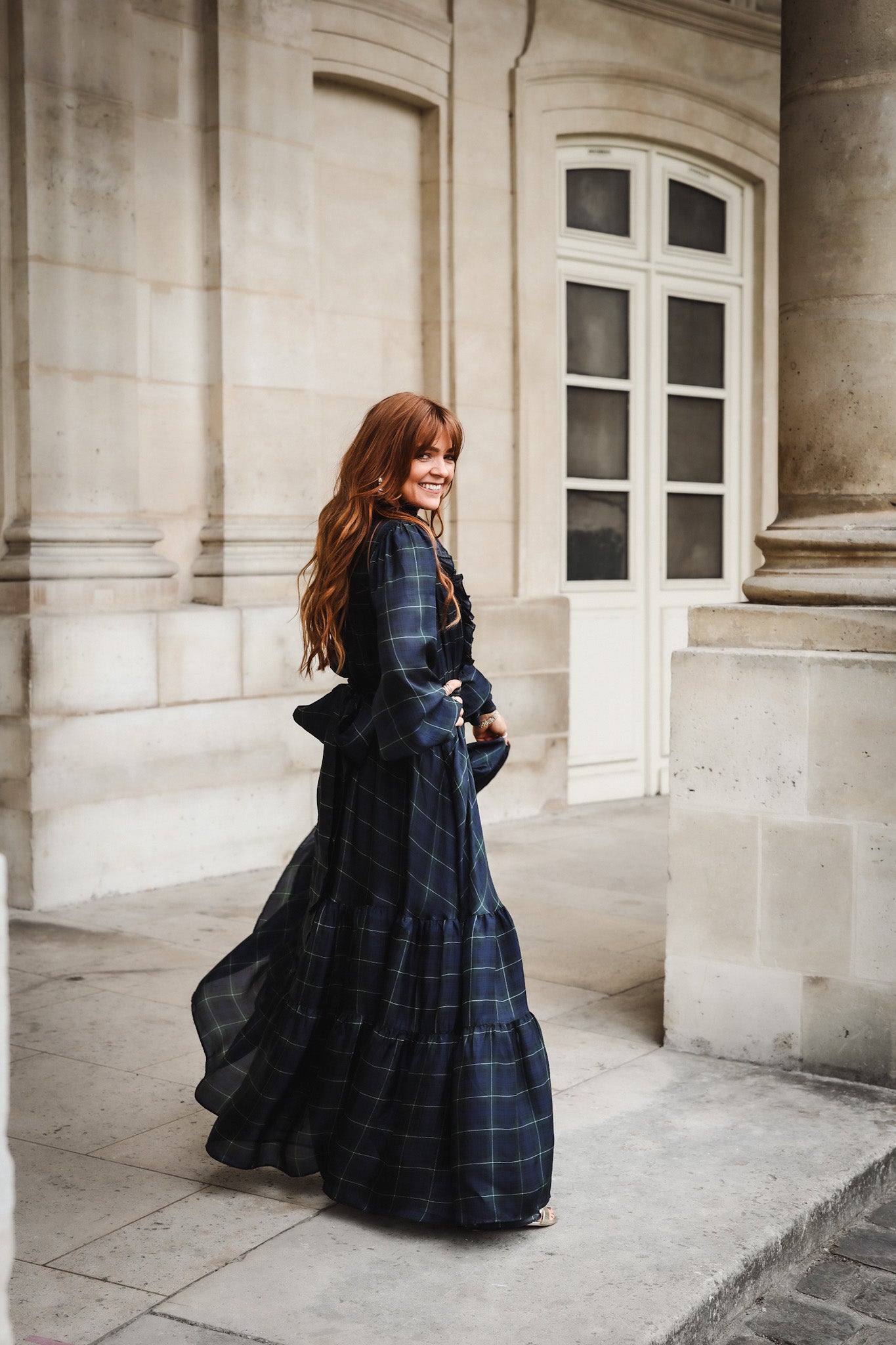Check Showpiece Dress