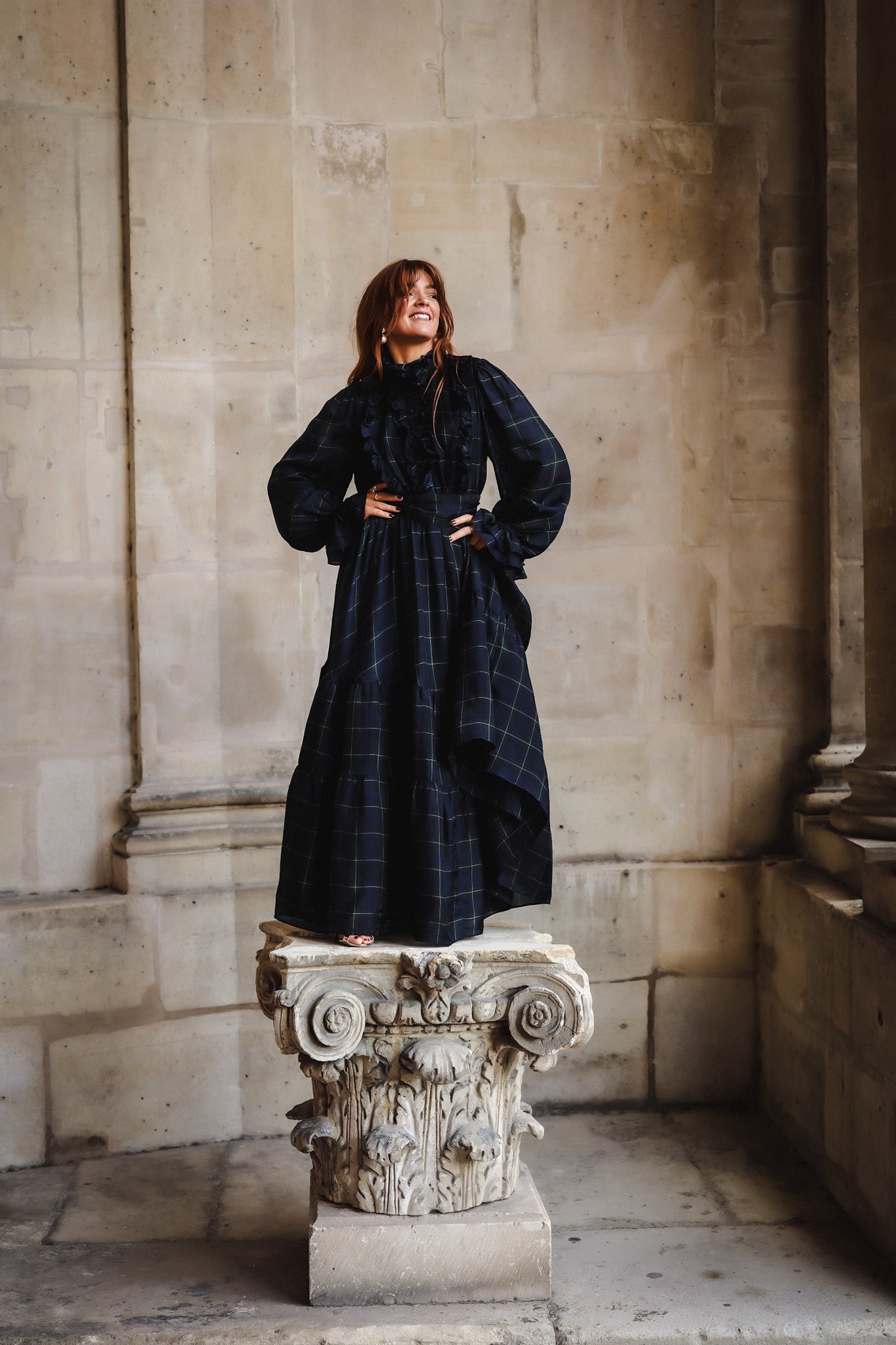 Check Showpiece Dress
