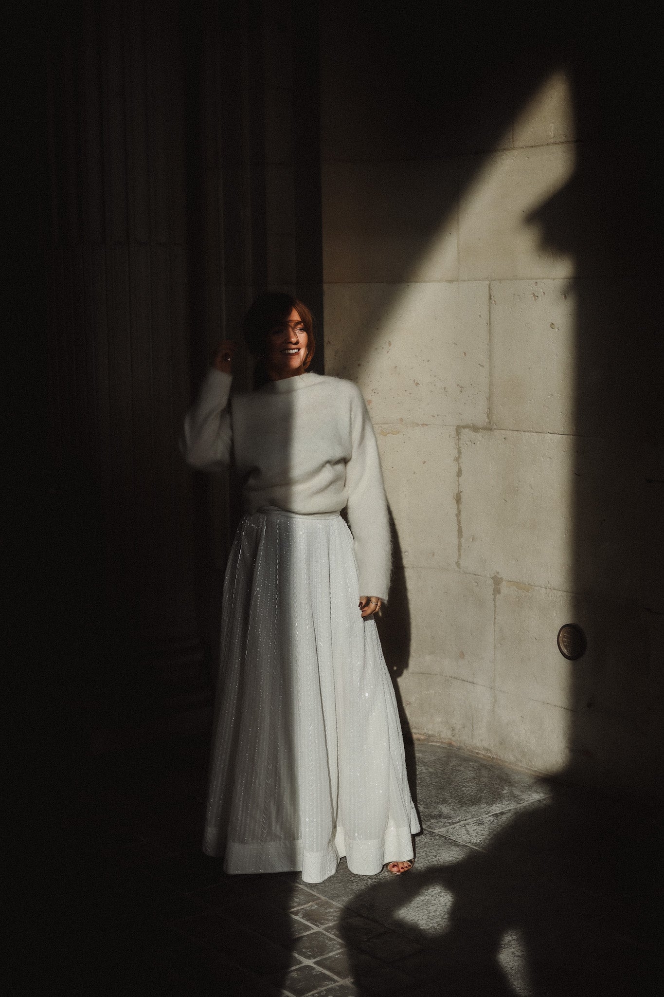 Extraodinary Sequin Skirt - Offwhite