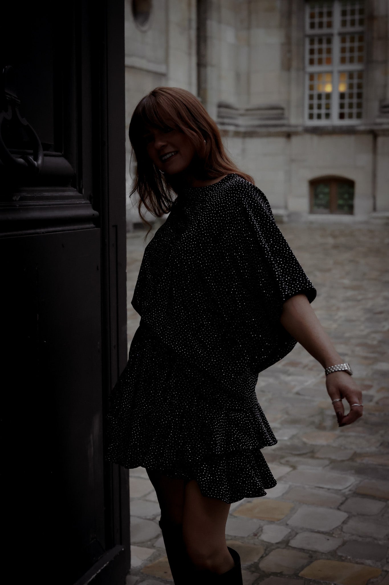 Stradust Top - Black & Silver