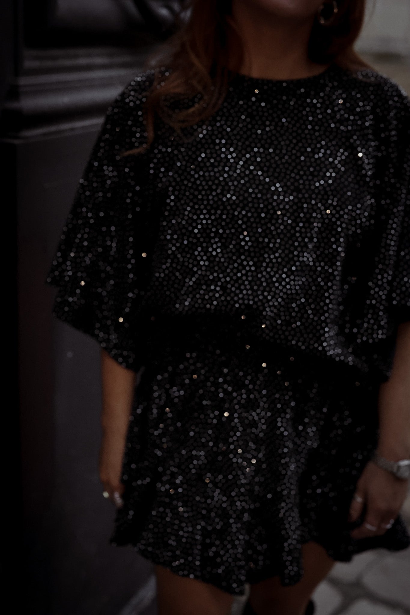 Stradust Top - Black & Silver