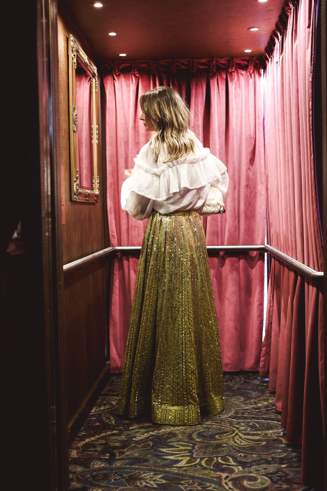 Extraordinary Skirt - Yellowish & Silver