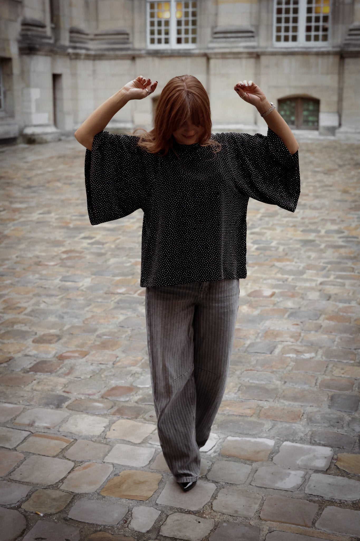 Stradust Top - Black & Silver