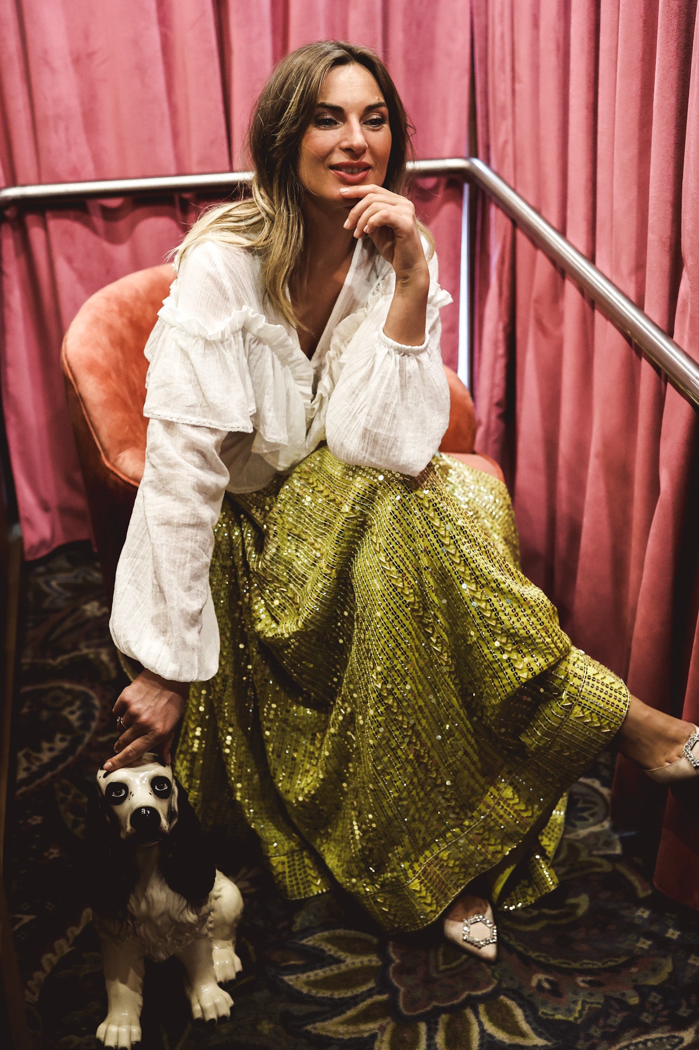 Extraordinary Skirt - Yellowish & Silver