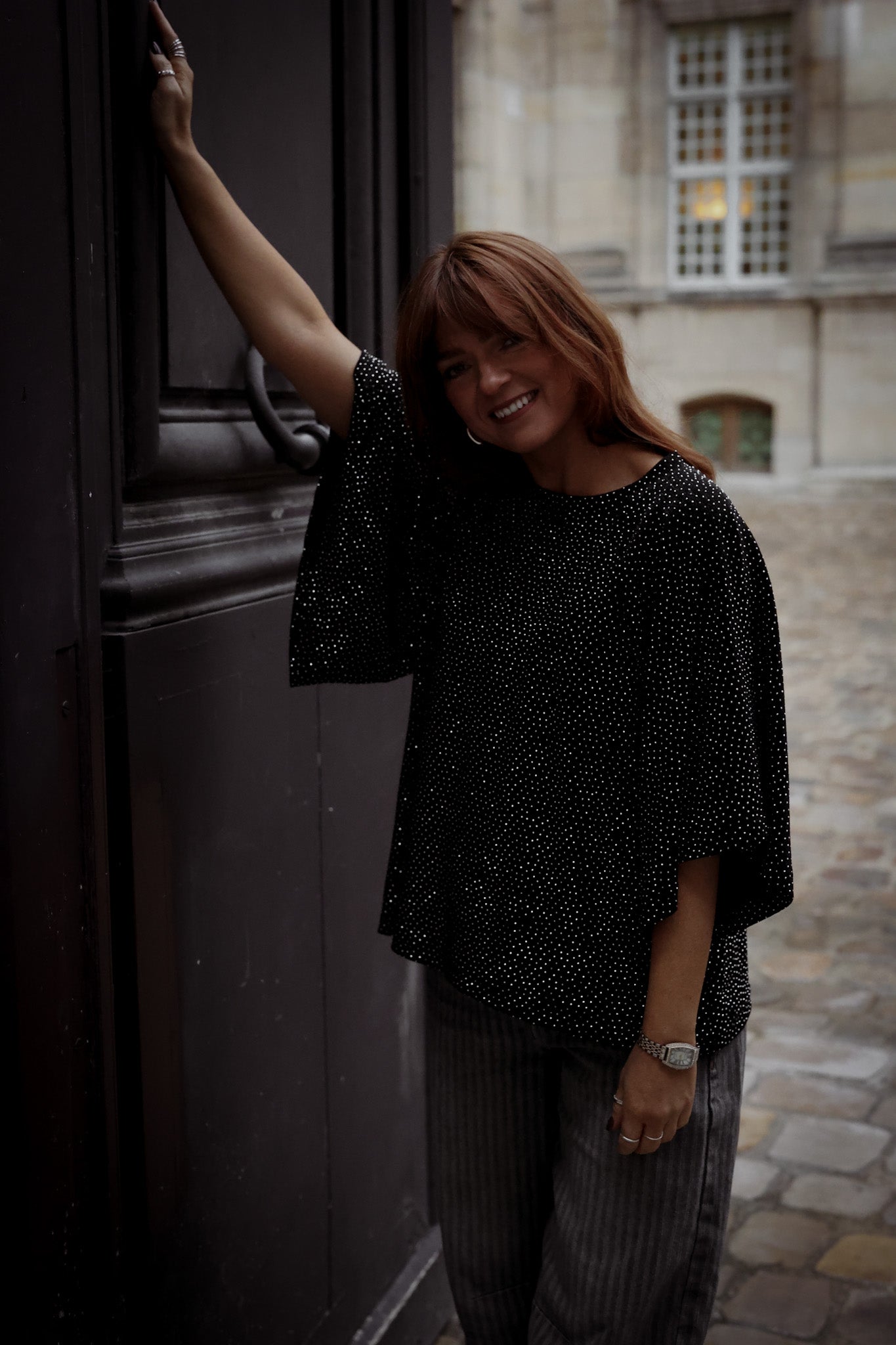 Stradust Top - Black & Silver