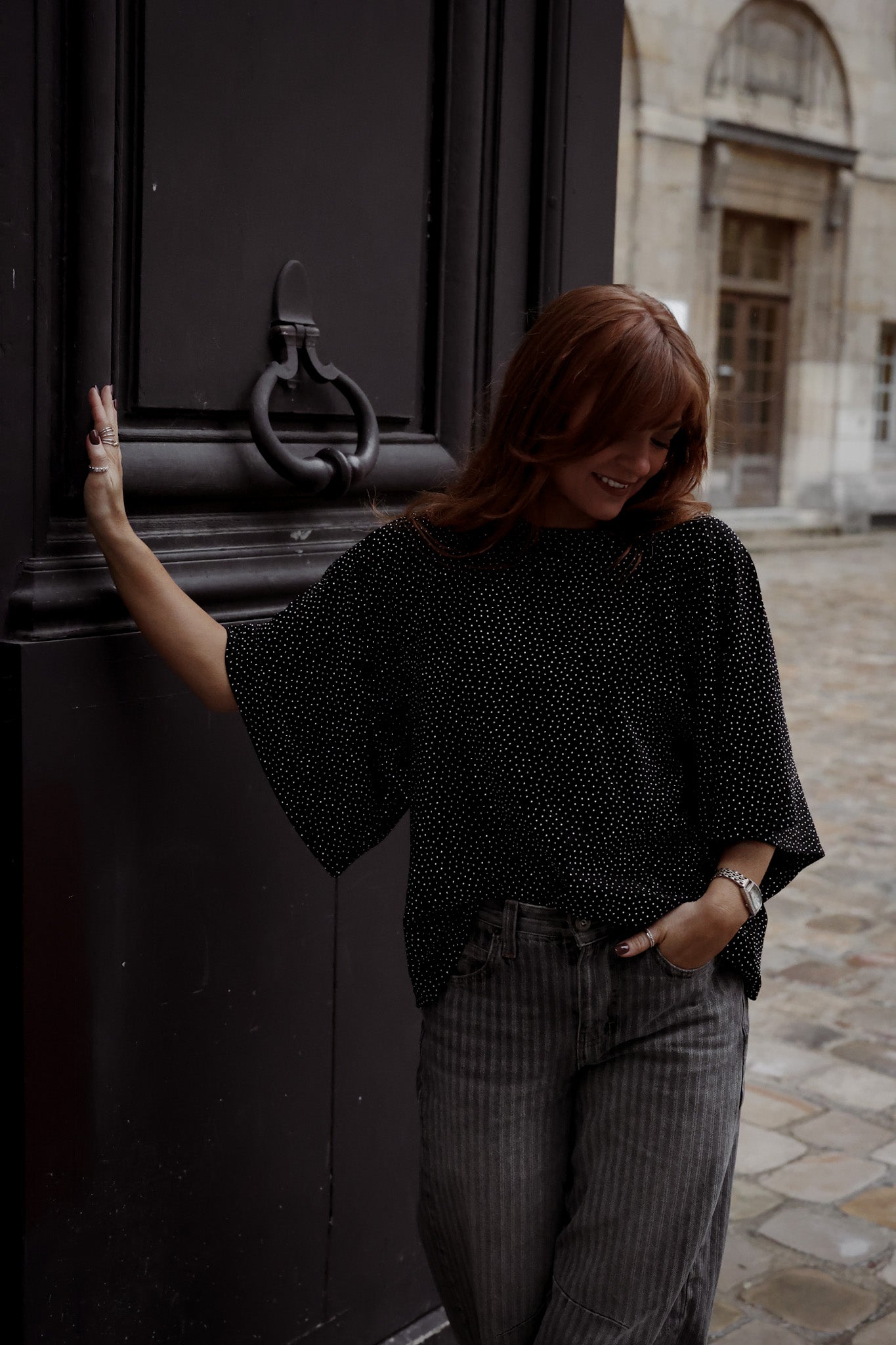 Stradust Top - Black & Silver