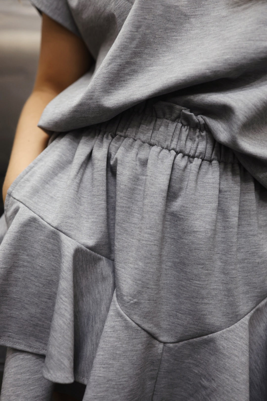 Skirt Shorts - Grey Melange