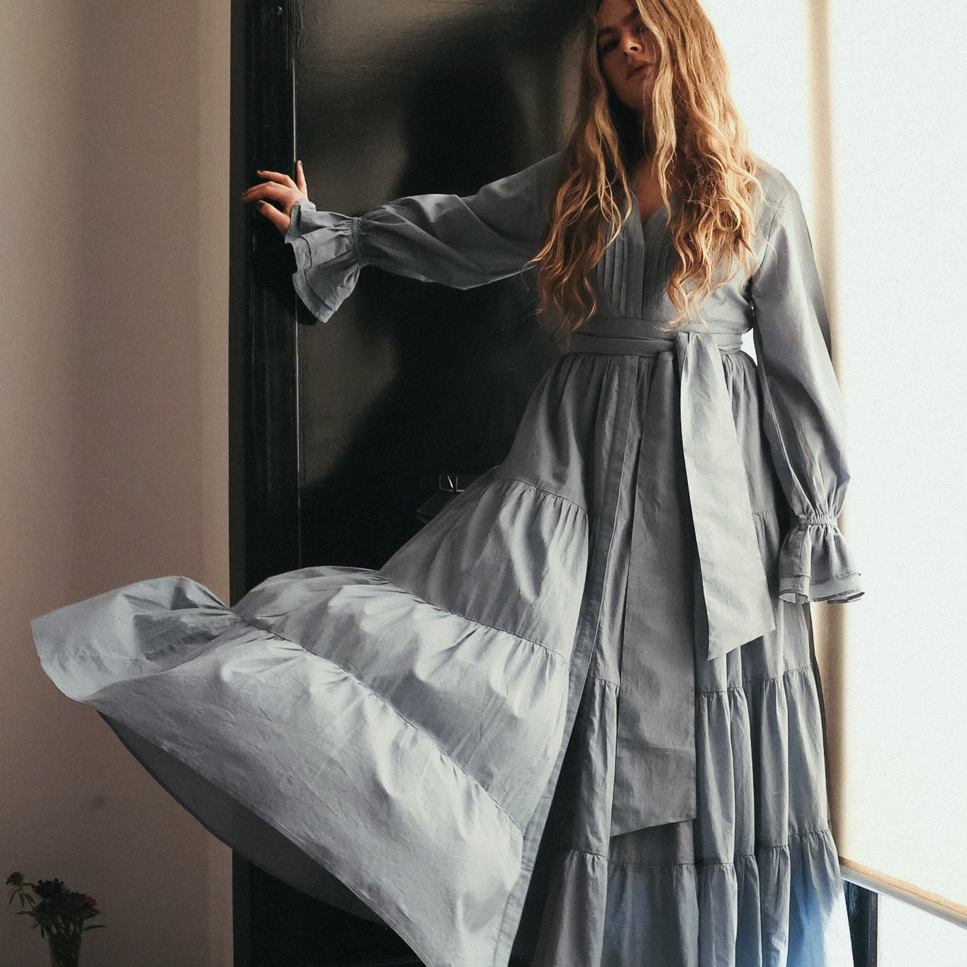 Coco Cotton Dress - Breezy Blue