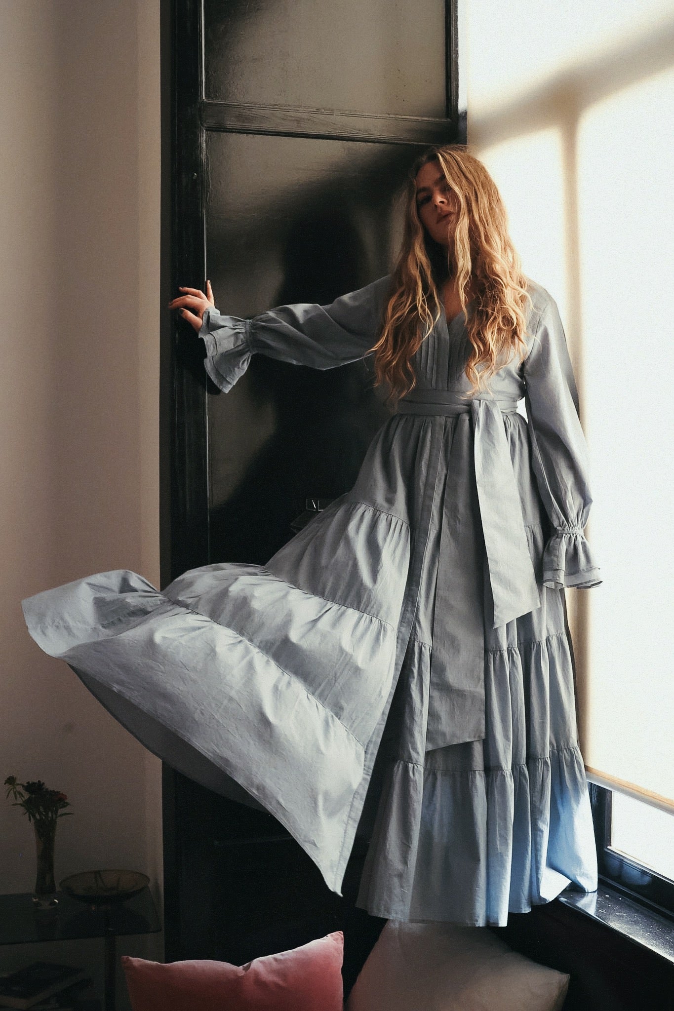Coco Cotton Dress - Breezy Blue