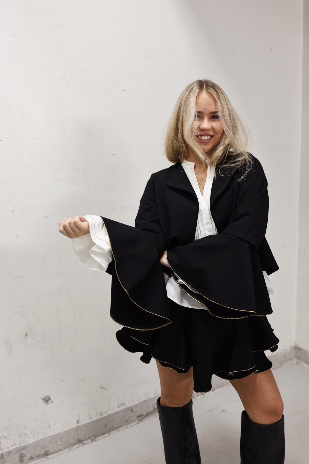 Suit Skirt Shorts - Black