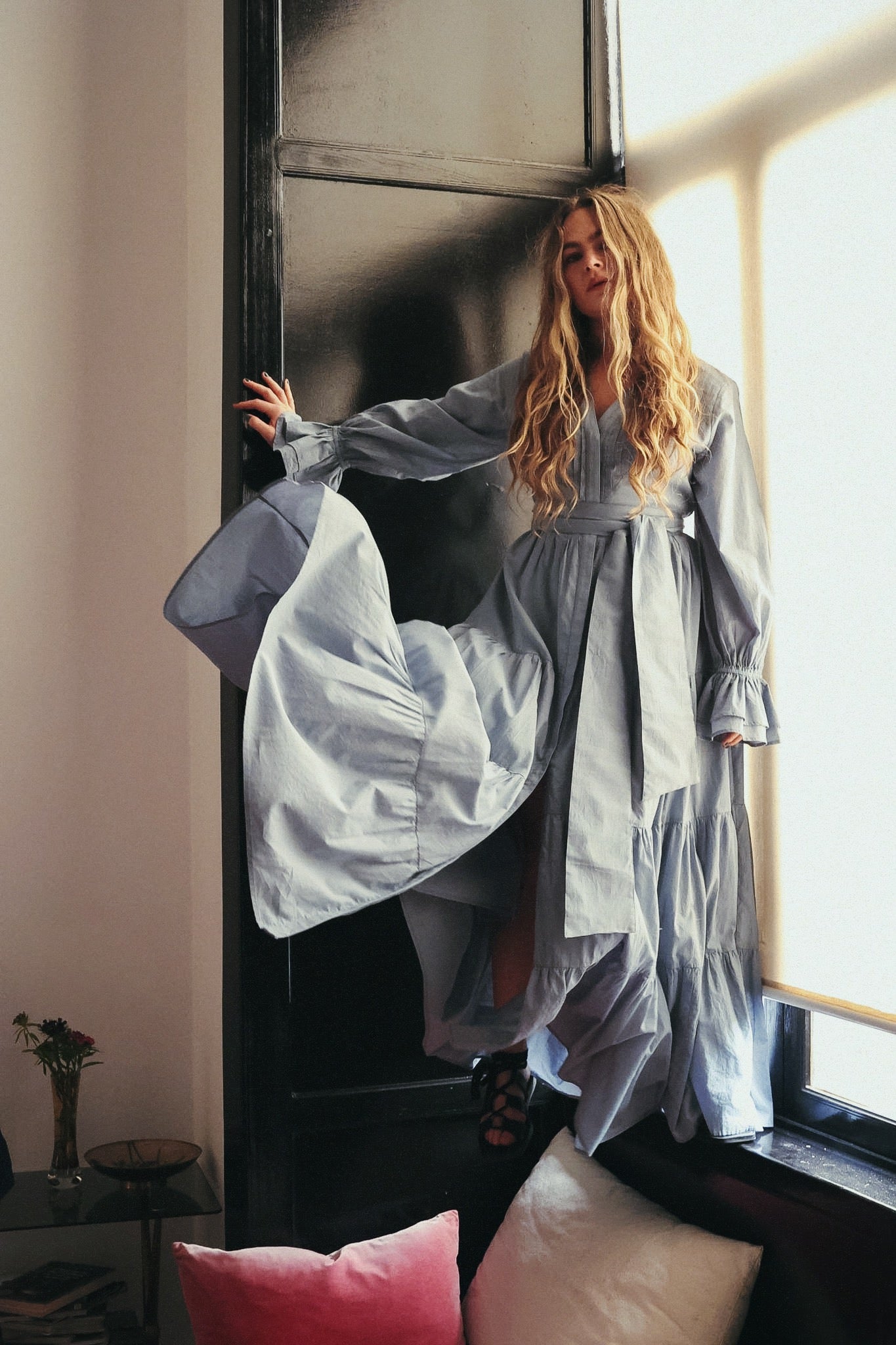 Coco Cotton Dress - Breezy Blue