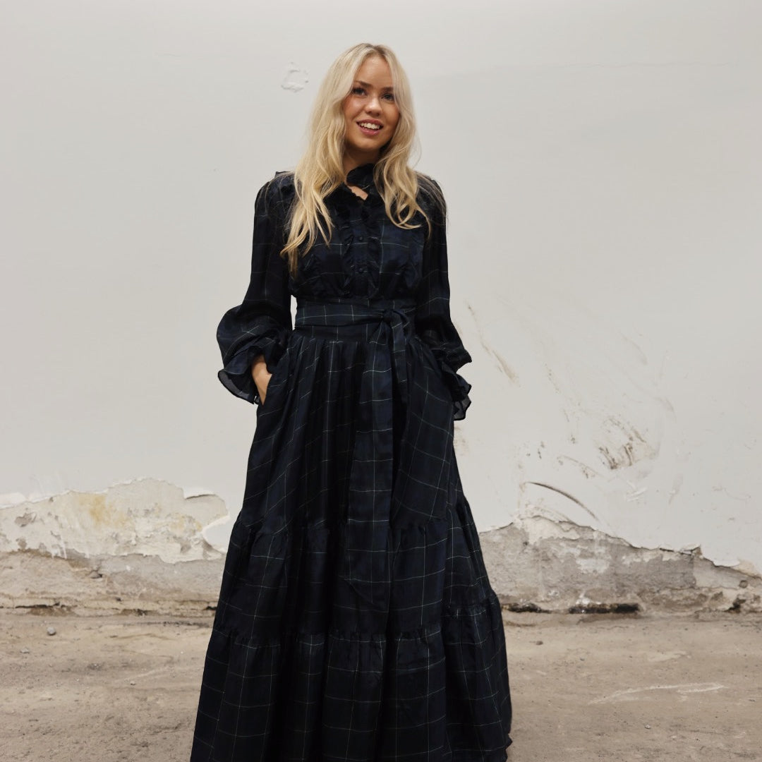 Check Showpiece Dress