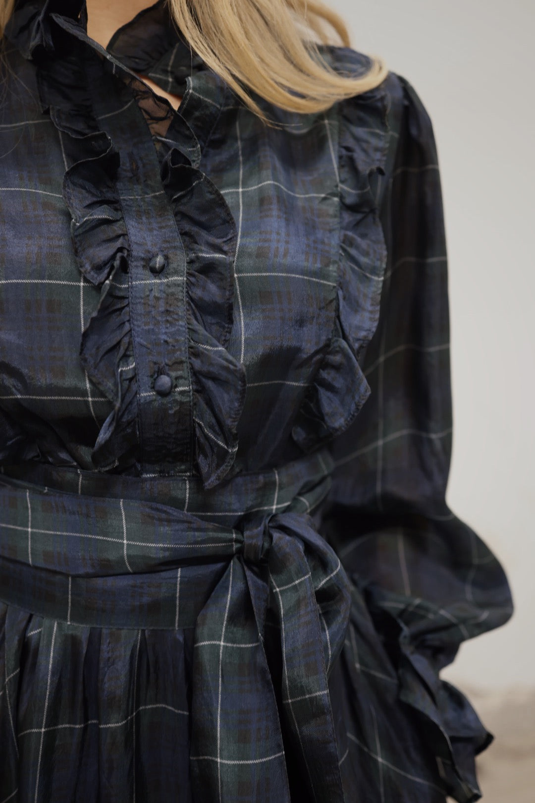 Check Showpiece Dress
